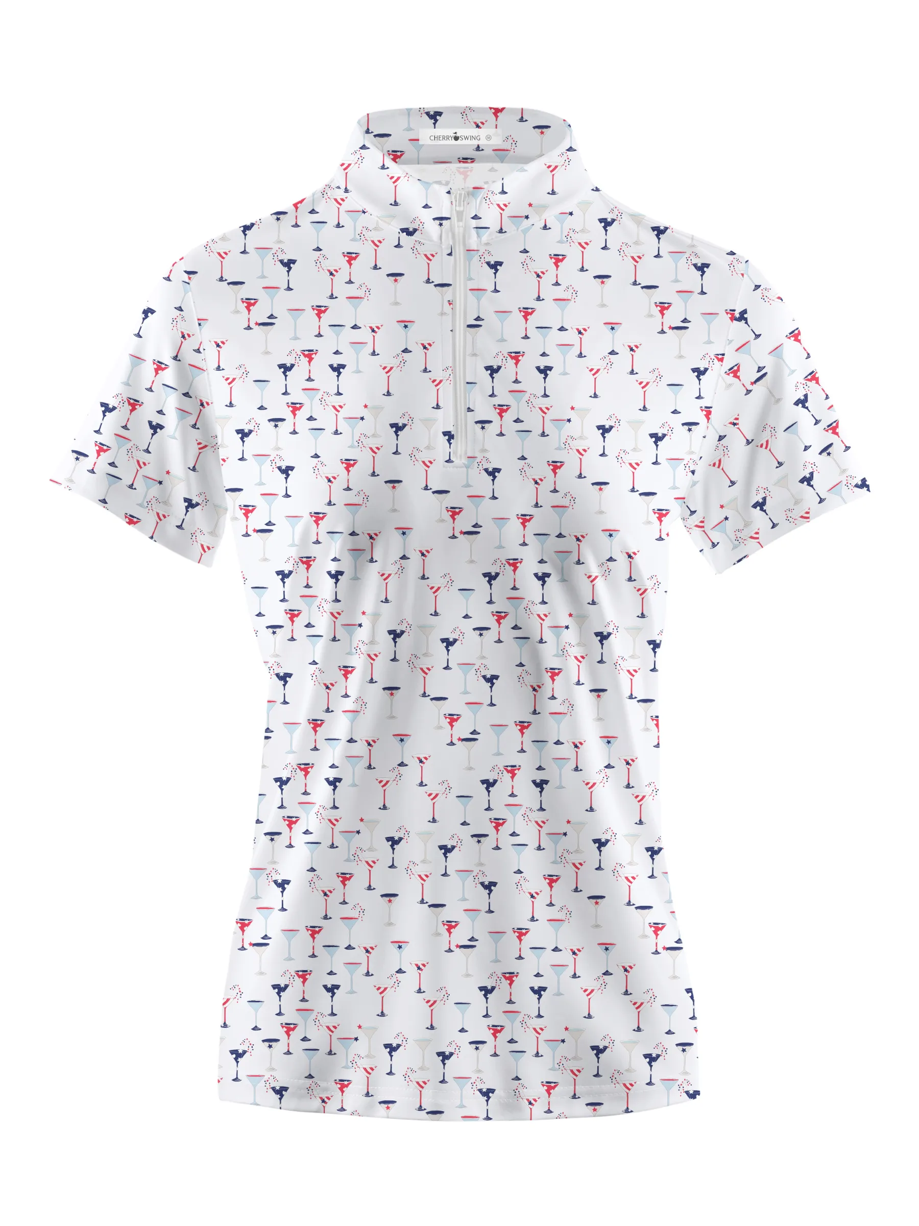 Cherryswing Women's Celebratory Atmosphere Short Sleeve Polos