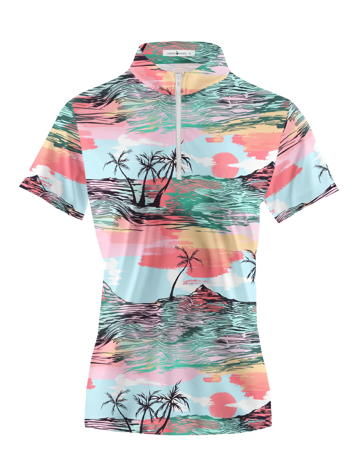 Cherryswing Women's Celebratory Atmosphere Short Sleeve Polos