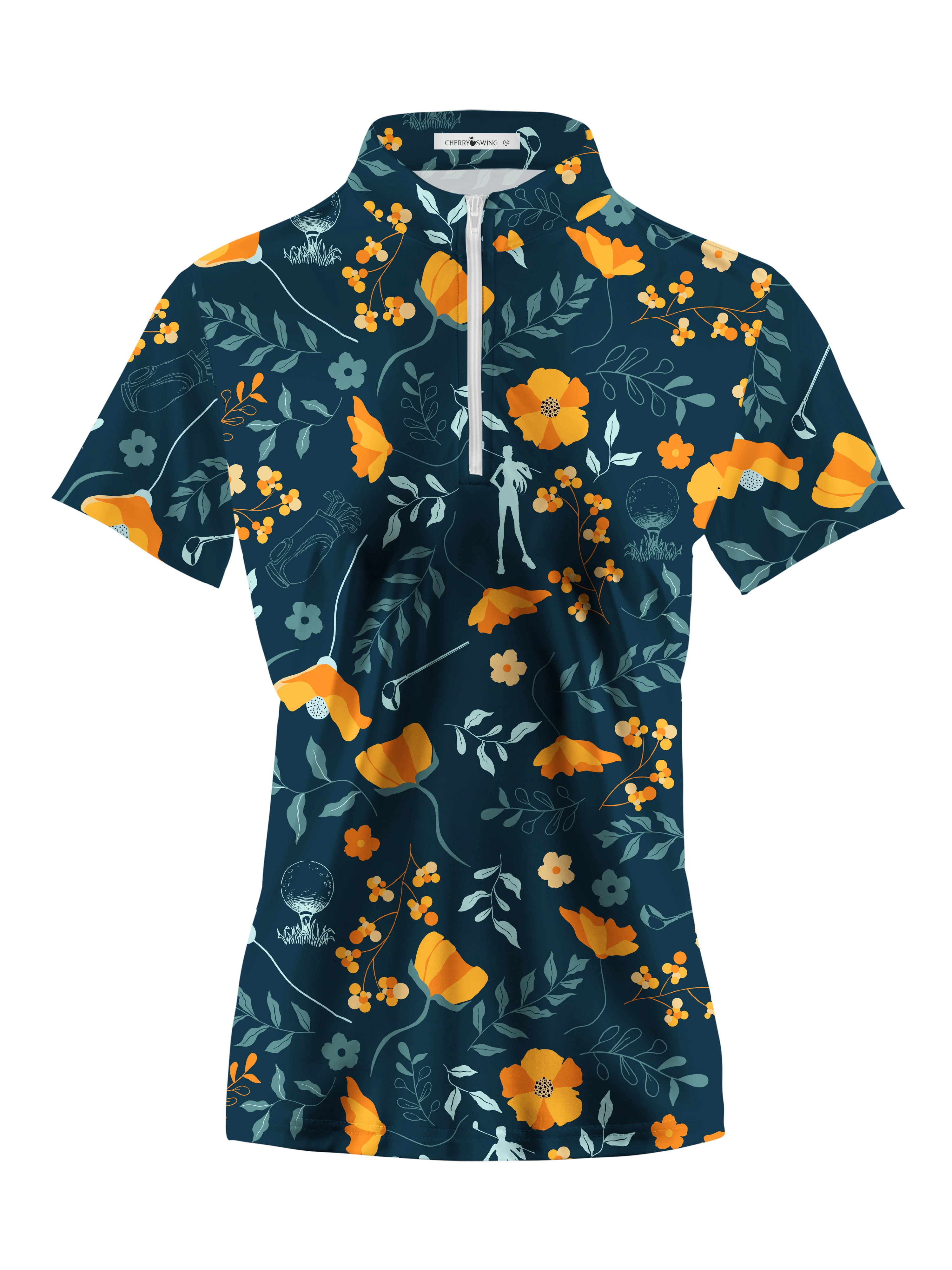 Cherryswing Women's Fall Competition Short Sleeve Polos