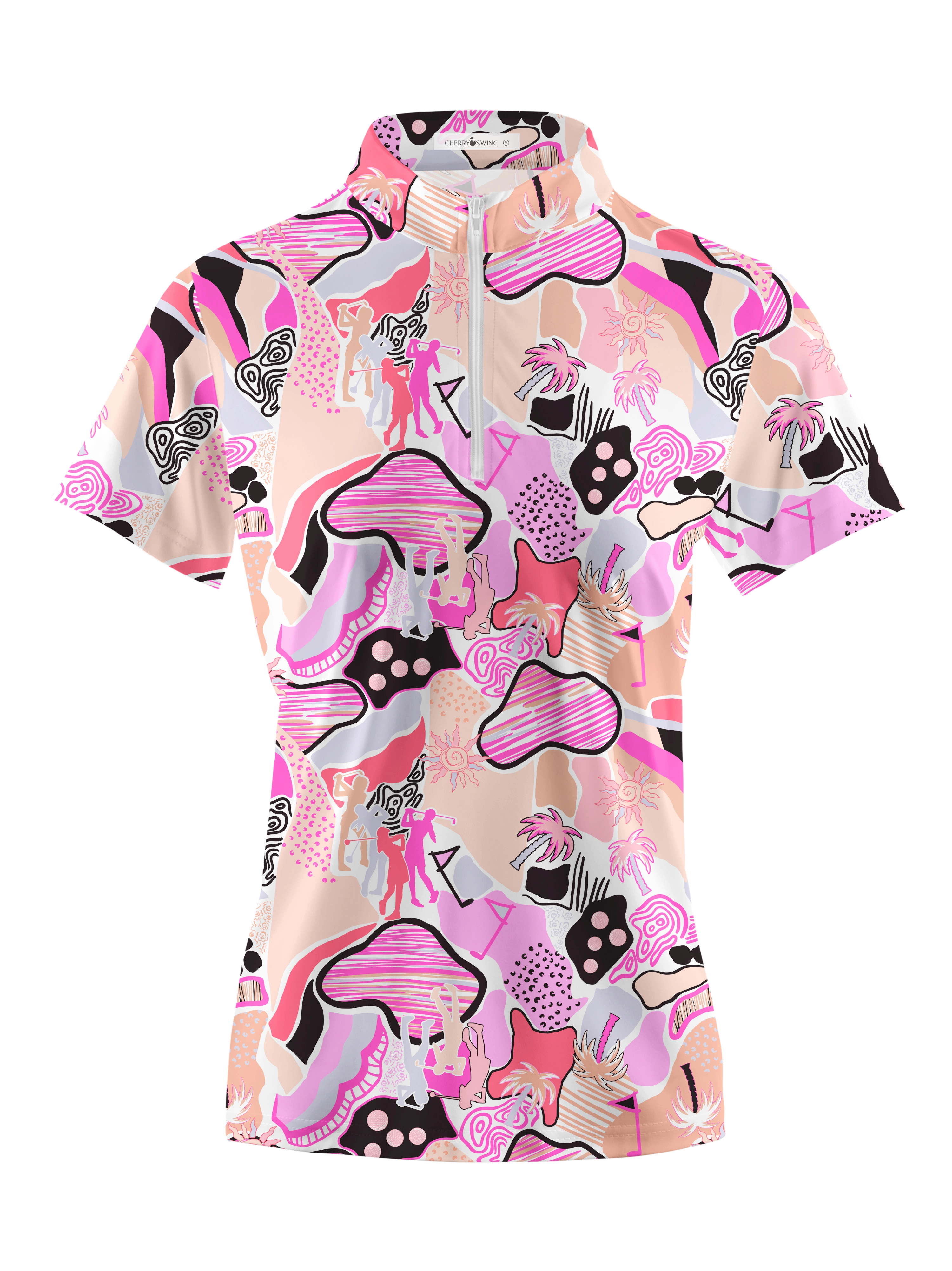 Cherryswing Women's Athlete Energy Short Sleeve Polos