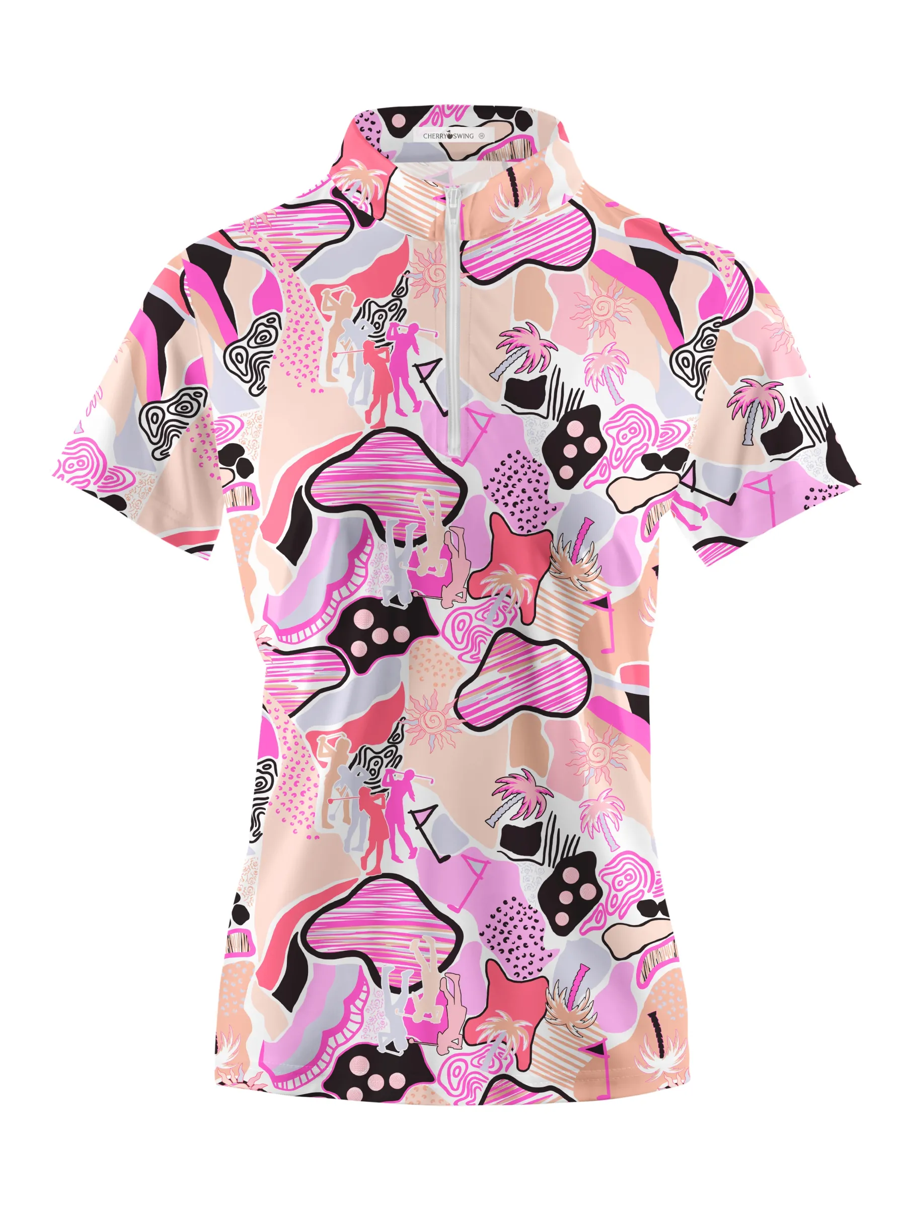 Cherryswing Women's Athlete Energy Short Sleeve Polos