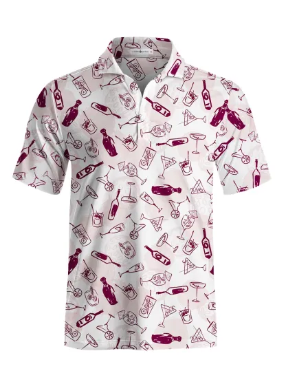 Cherryswing Charm Men's Golf Short Sleeve Polos 