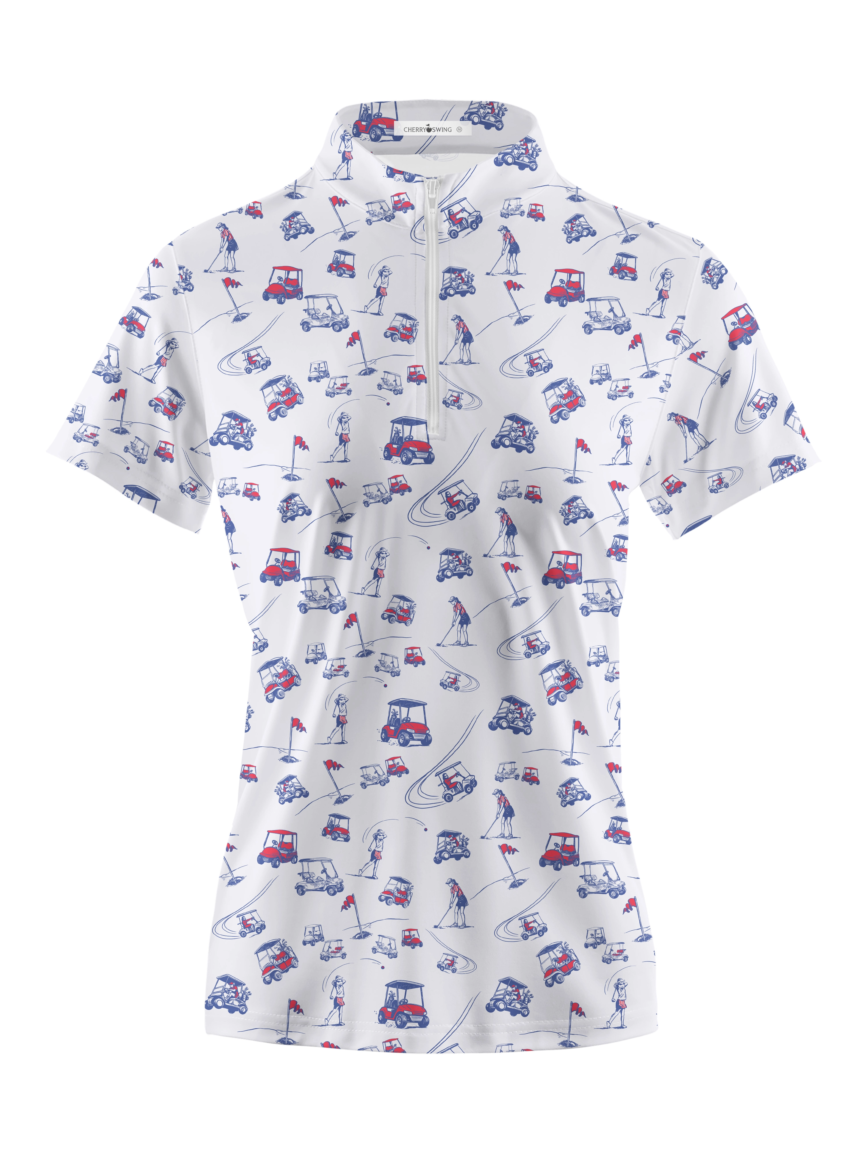 Cherryswing Women's Charm of Vintage Short Sleeve Polos