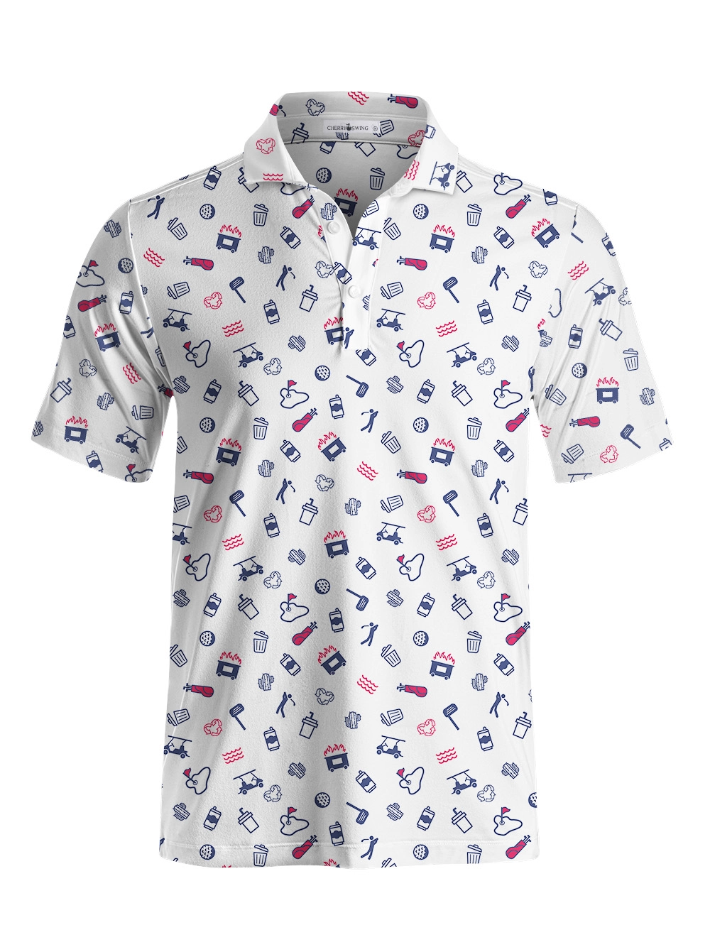 Cherryswing Joy Of The Game Men's Golf Short Sleeve Polos 