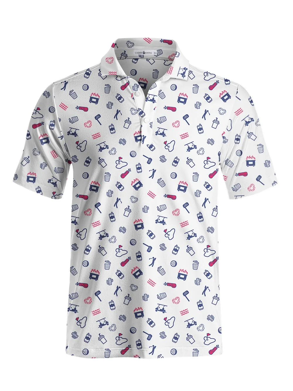 Cherryswing Joy Of The Game Men's Golf Short Sleeve Polos 