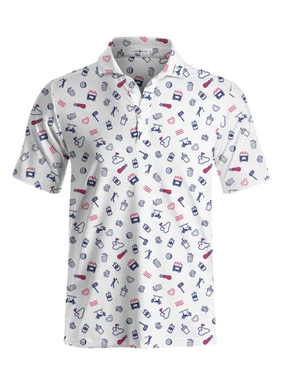 Cherryswing Joy Of The Game Men's Golf Short Sleeve Polos 