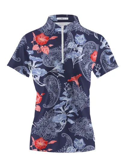 Cherryswing Women's Classic National Short Sleeve Polos