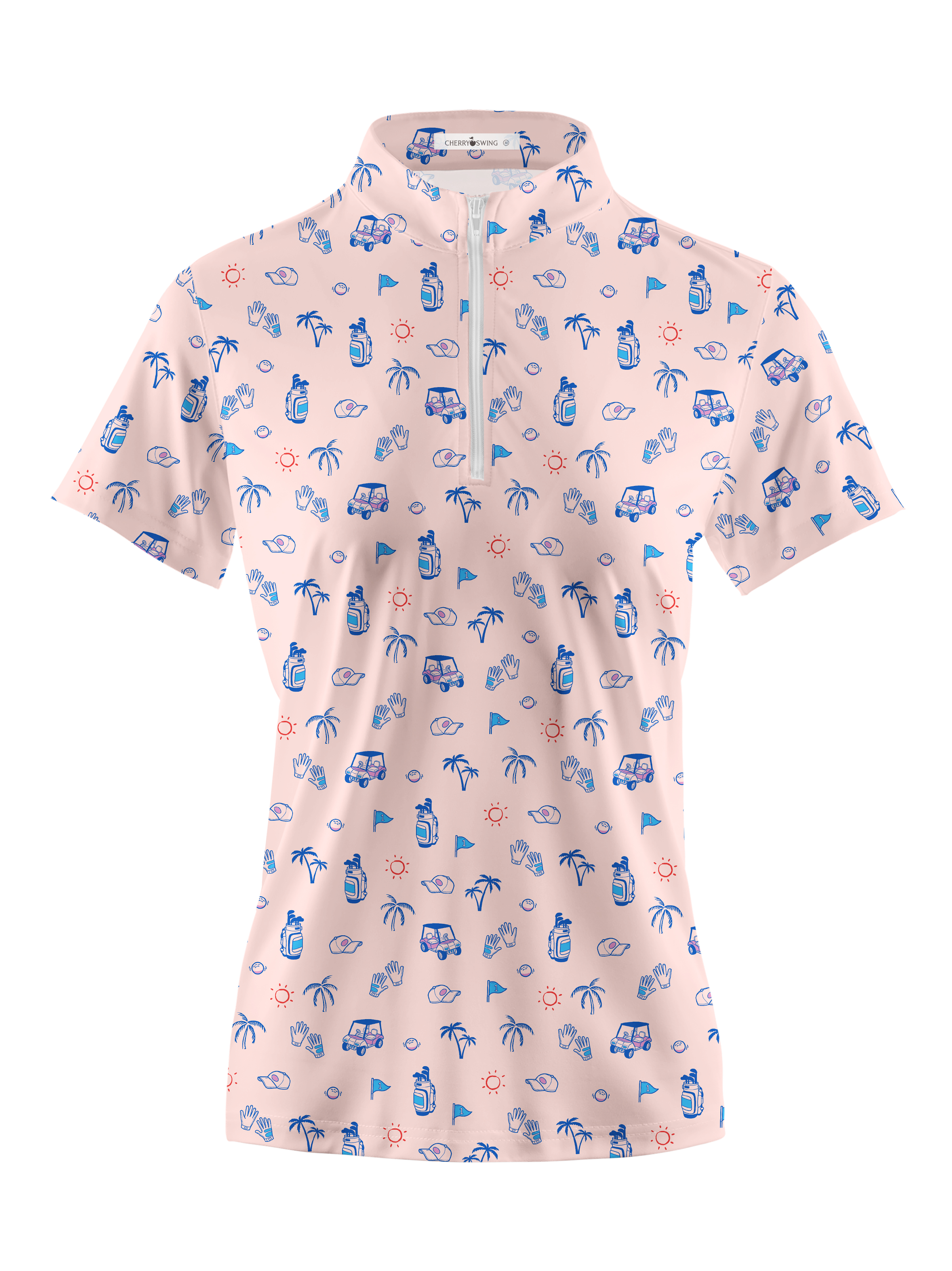 Cherryswing Women's Seaside Holiday Golf Short Sleeve Polo Shirt