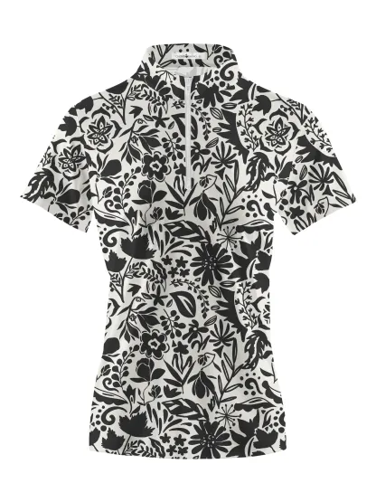 Cherryswing Women's Modern Twist Short Sleeve Polos