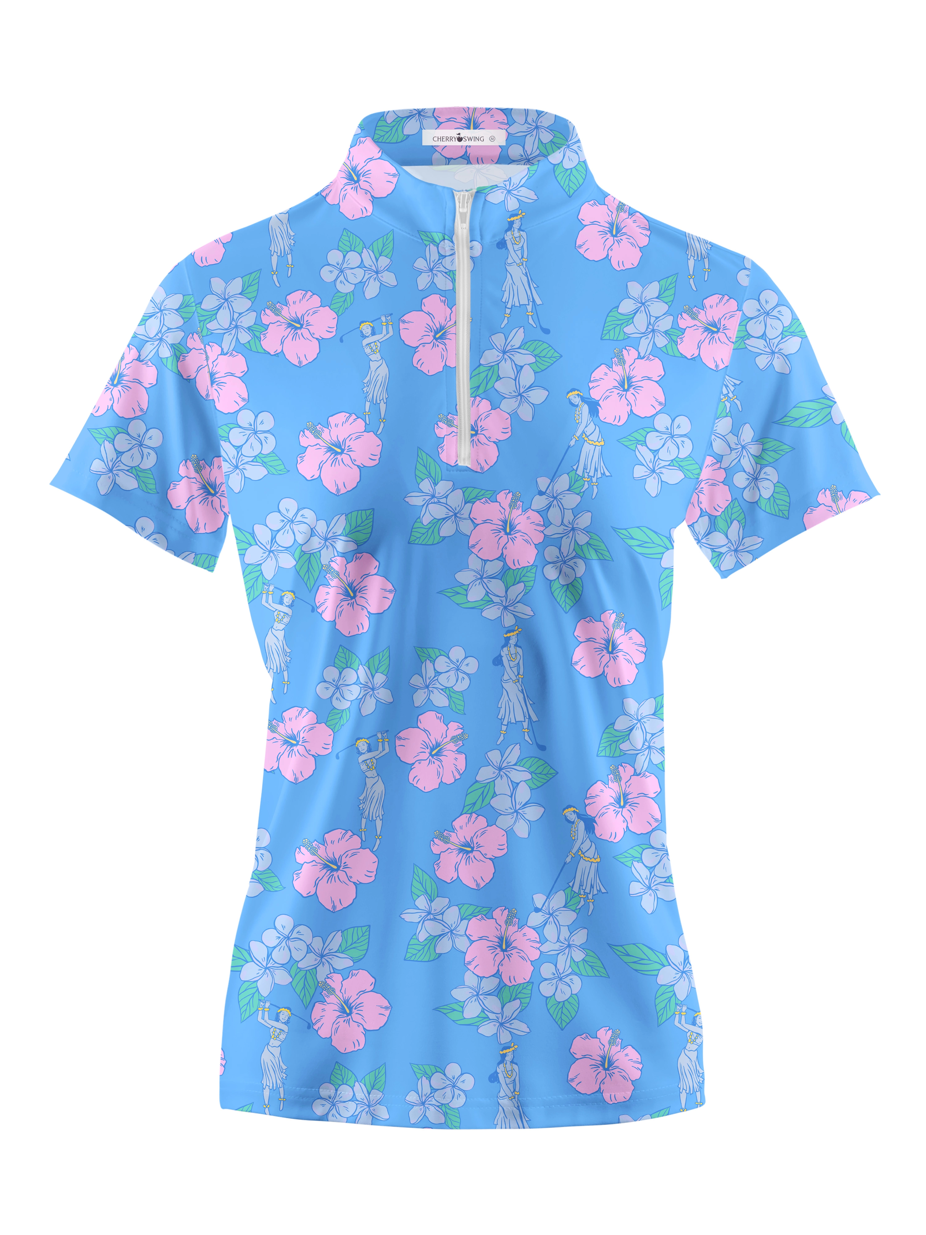 Cherryswing Women's Dance Golf Short Sleeve Polos