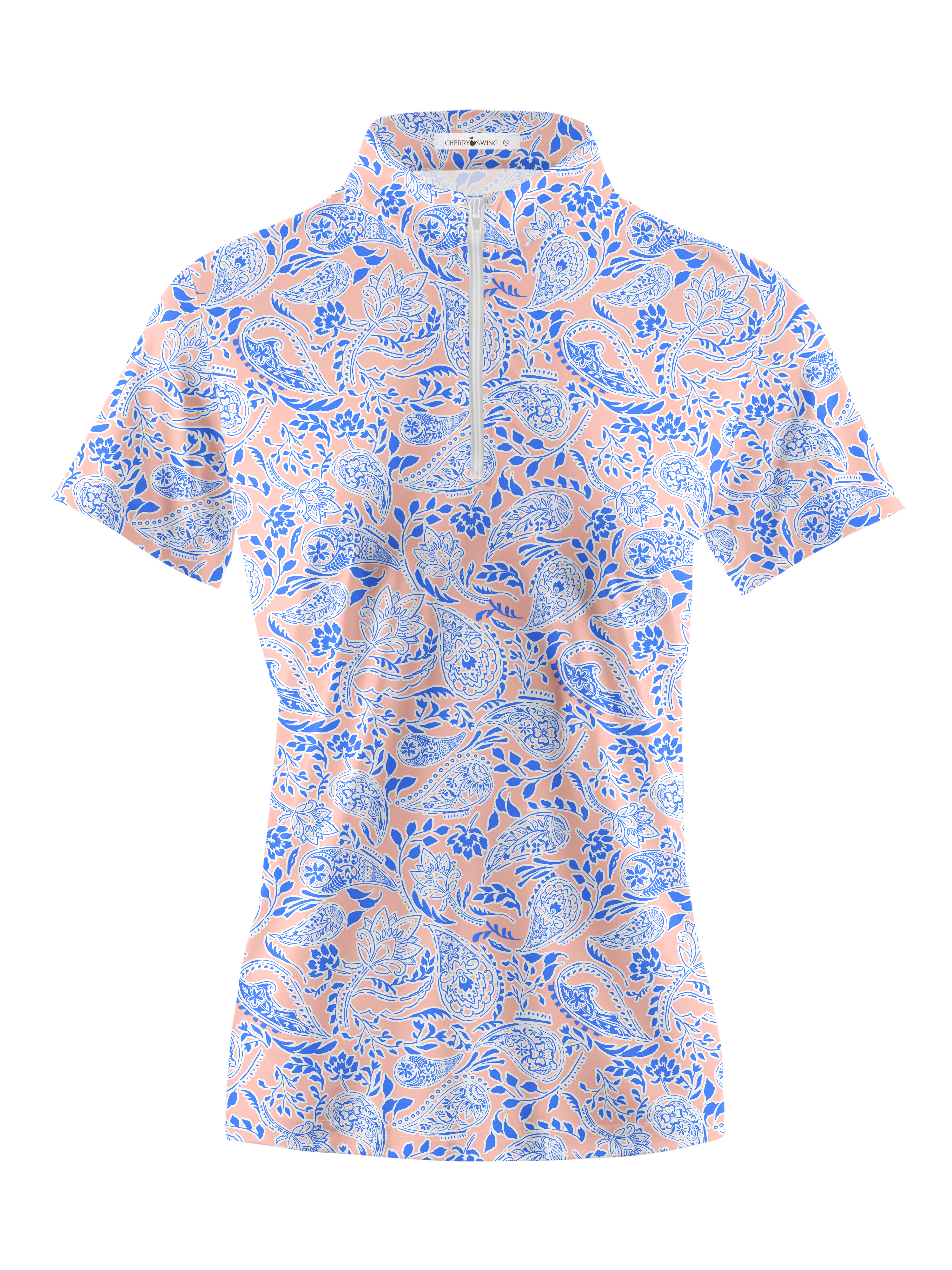 Cherryswing Women's Paisleys Captures Golf Short Sleeve Polo Shirt