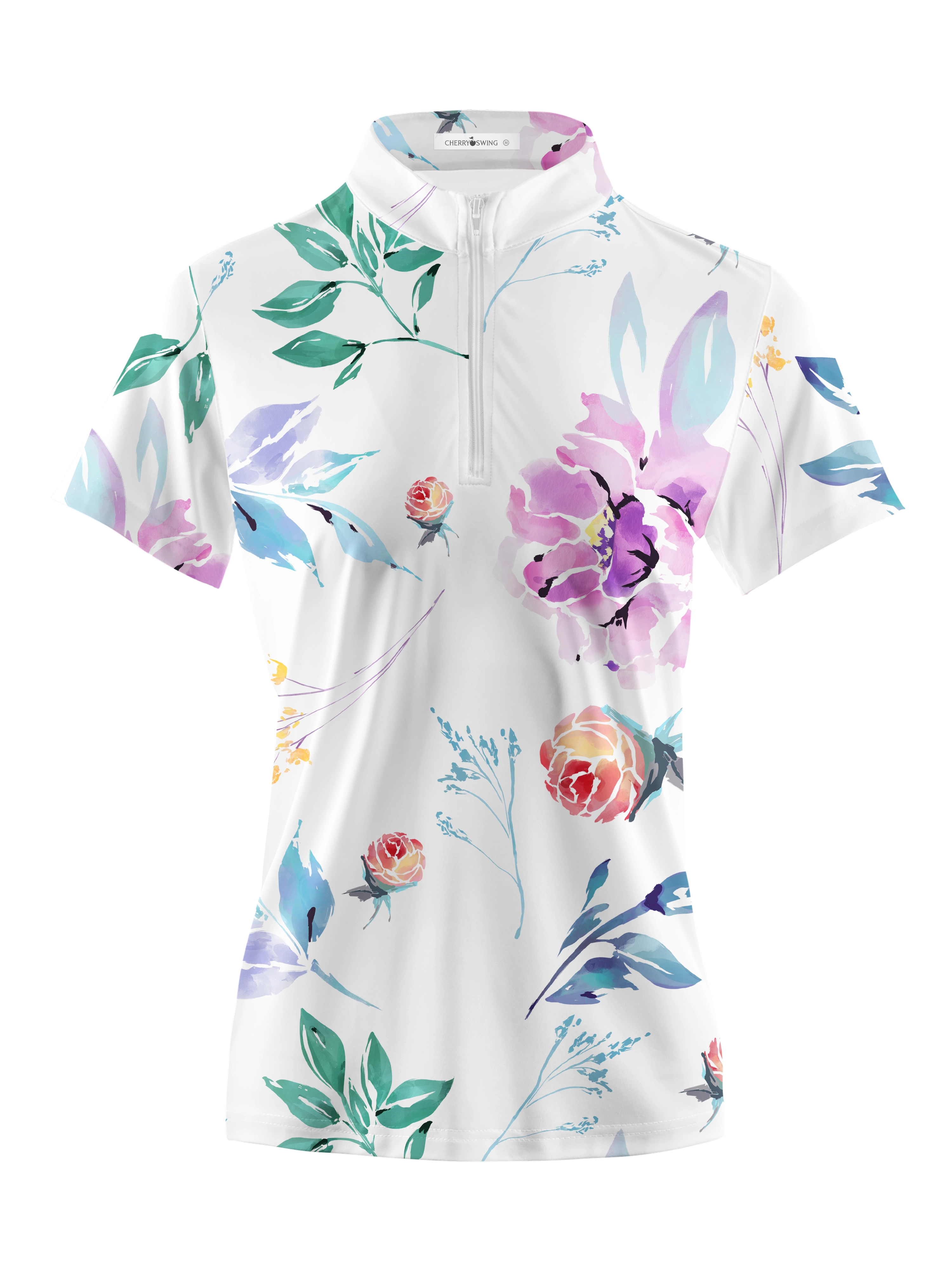 Cherryswing Women's Fluidity of Nature Short Sleeve Polos