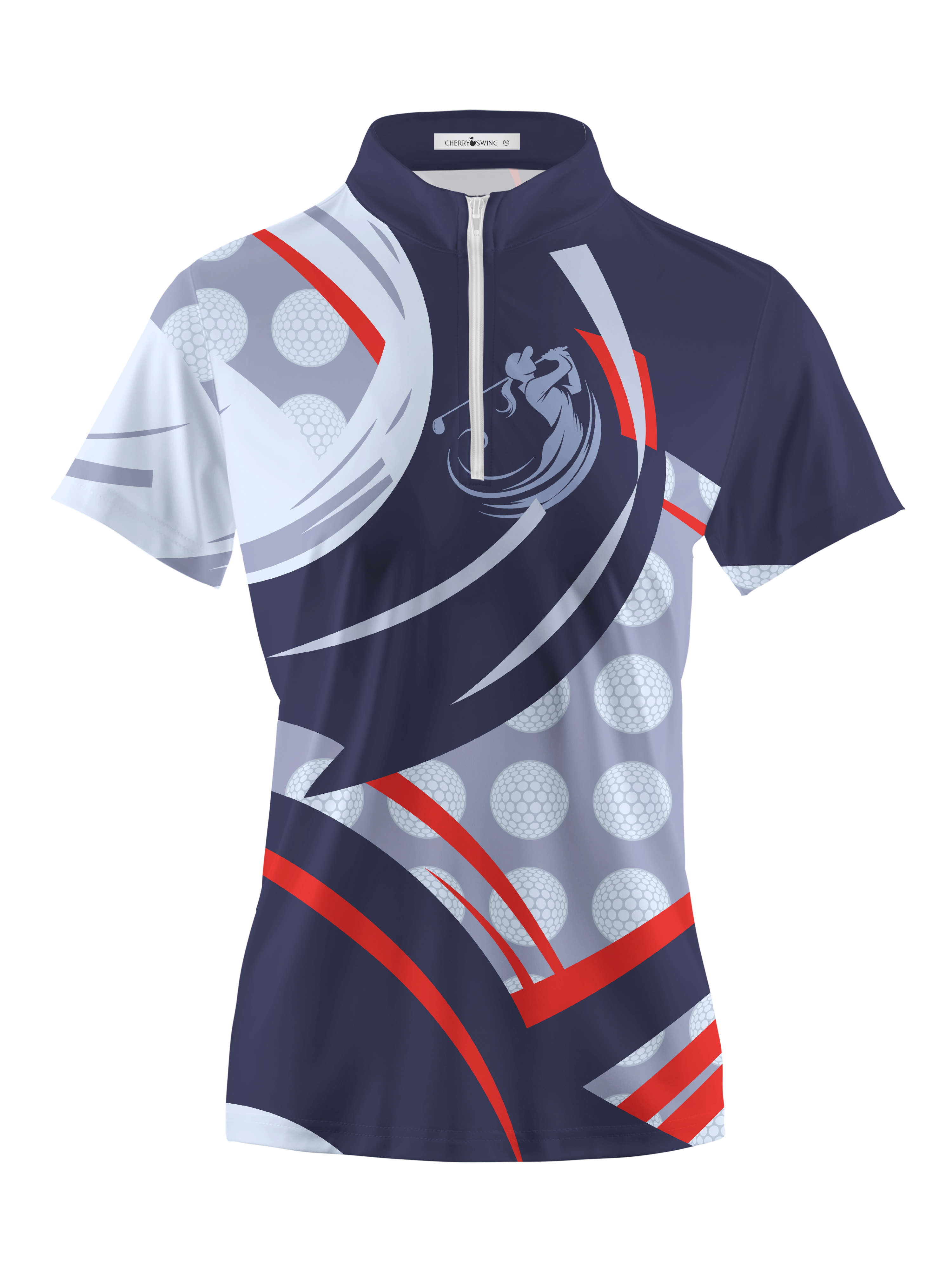 Cherryswing Women's Strength and Luck Short Sleeve Polos