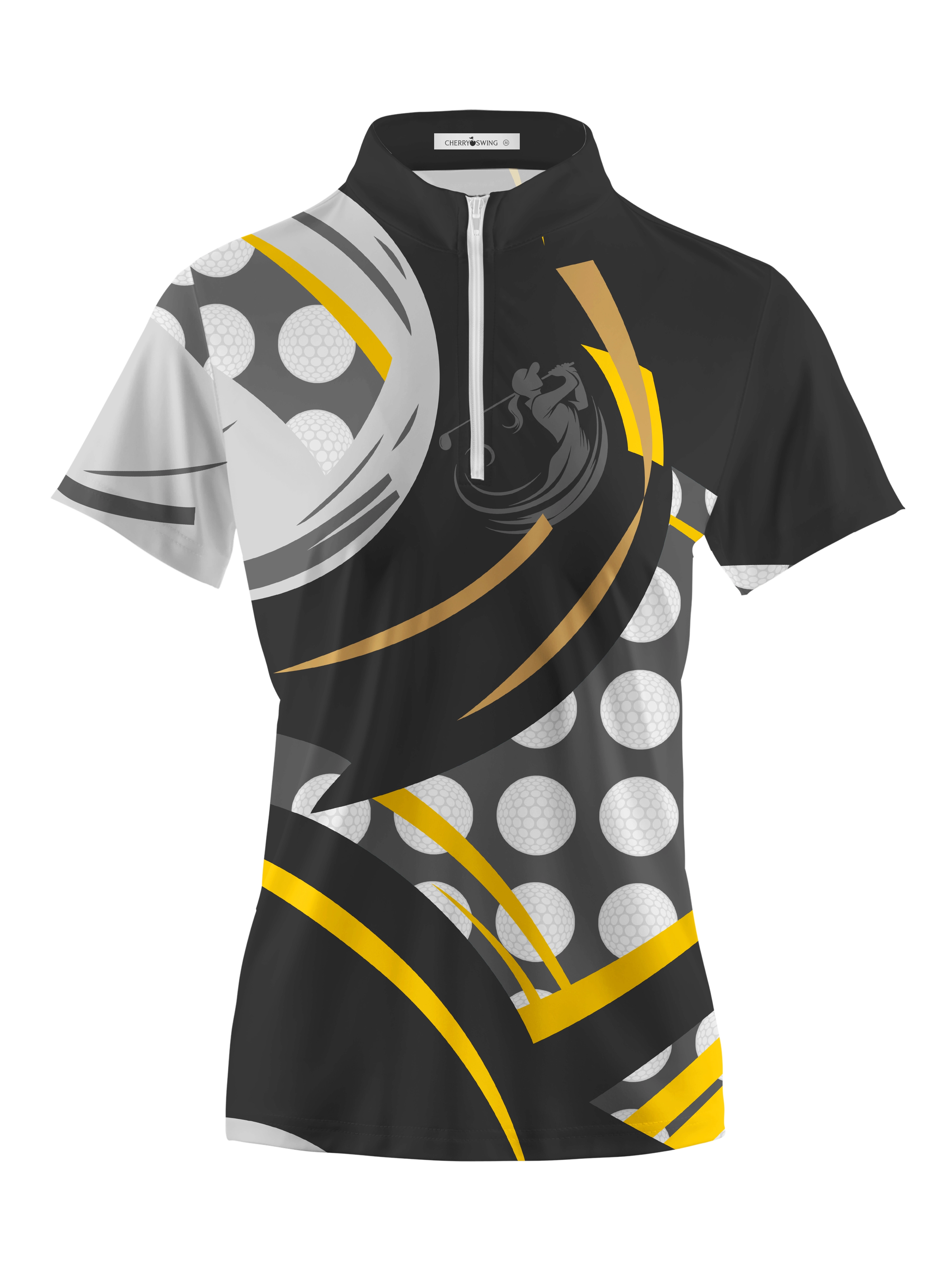 Cherryswing Women's Strength and Luck Short Sleeve Polos