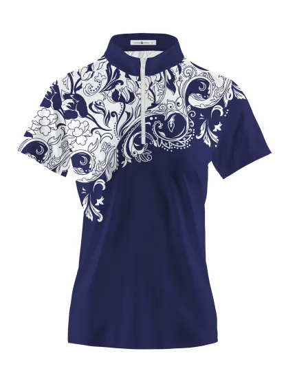 Cherryswing Women's Timeless Artistry Short Sleeve Polos