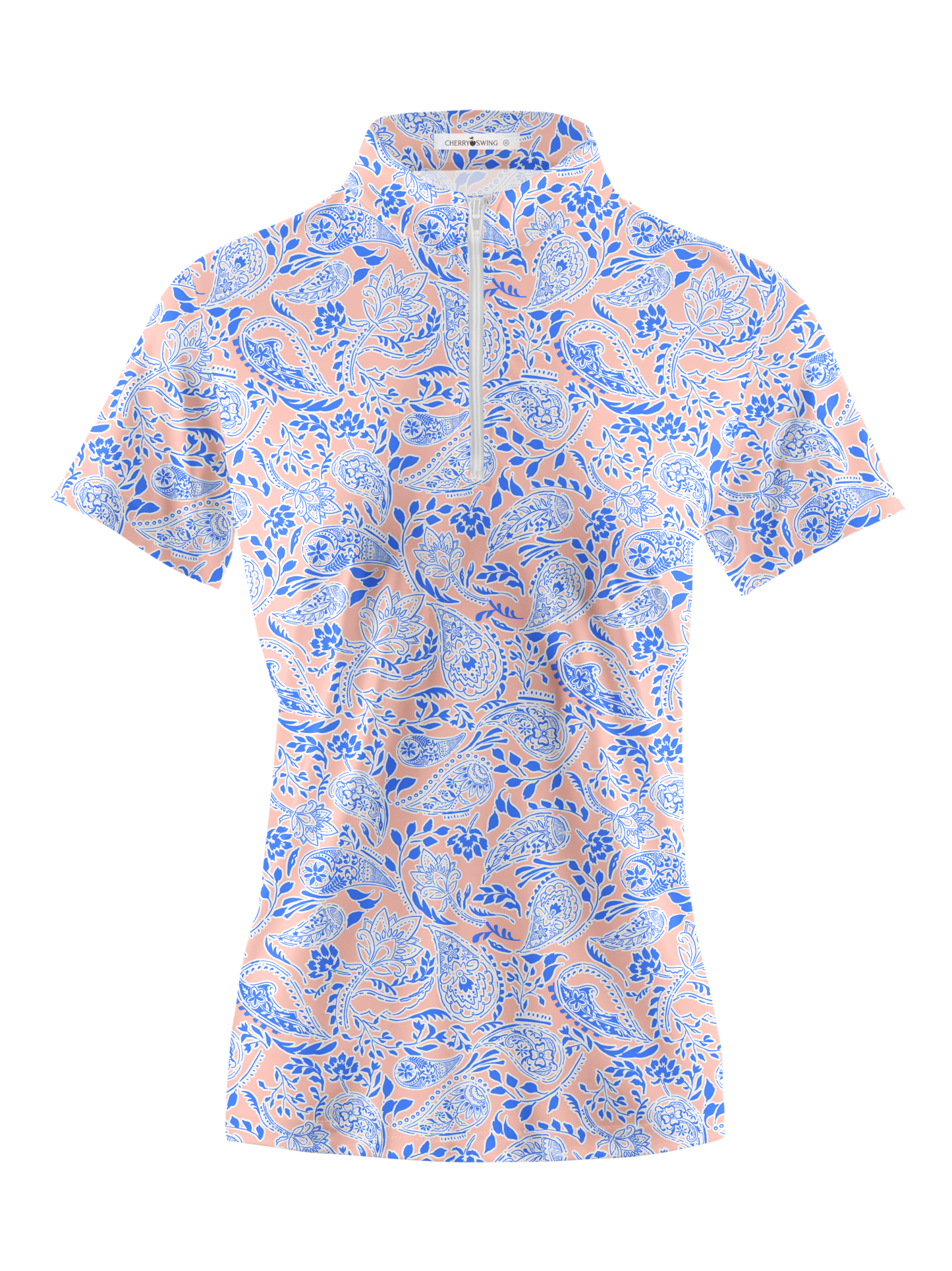 Cherryswing Women's Paisleys Captures Golf Short Sleeve Polo Shirt