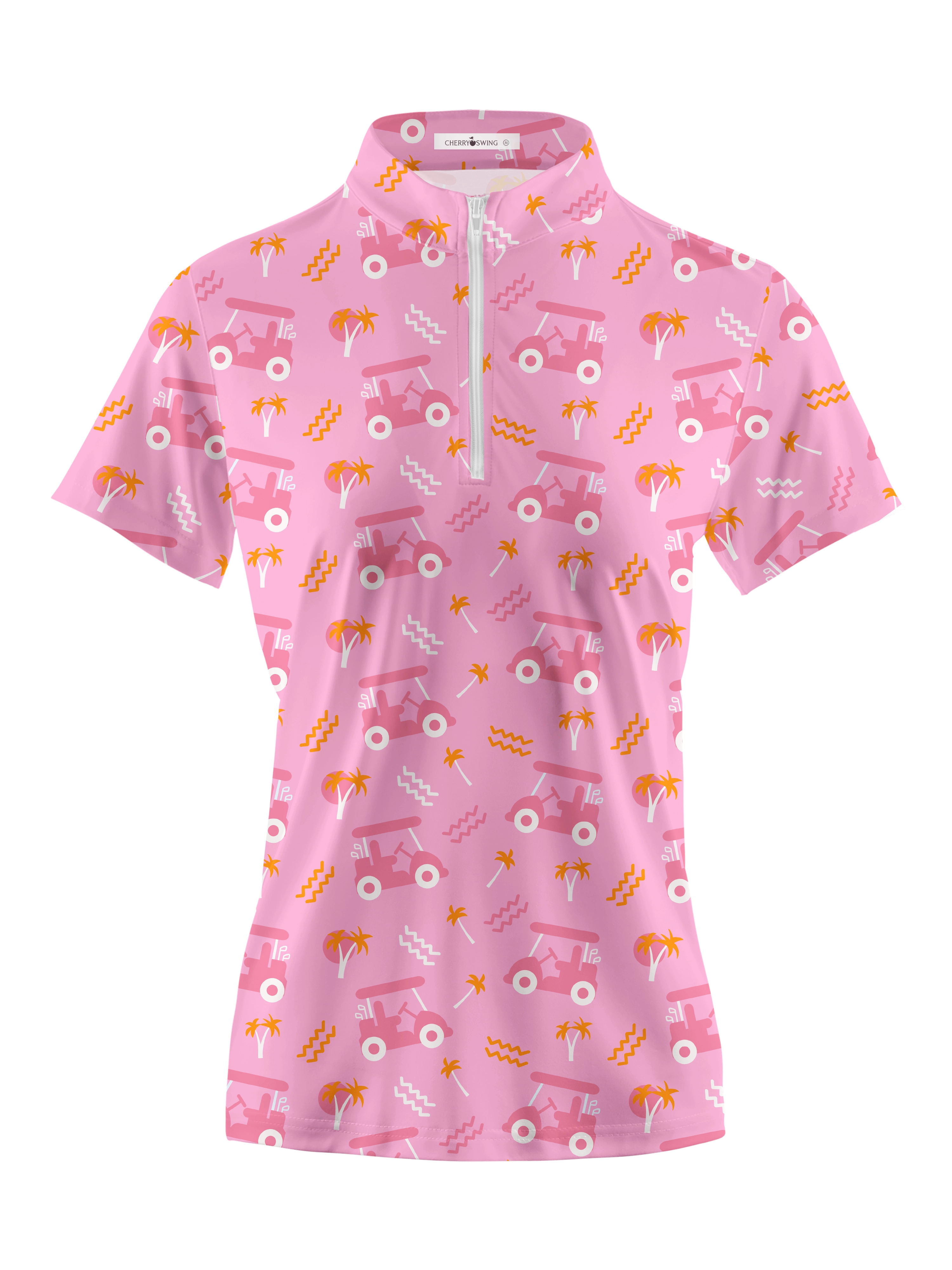 Cherryswing Women's Playful Golf Short Sleeve Polo Shirt