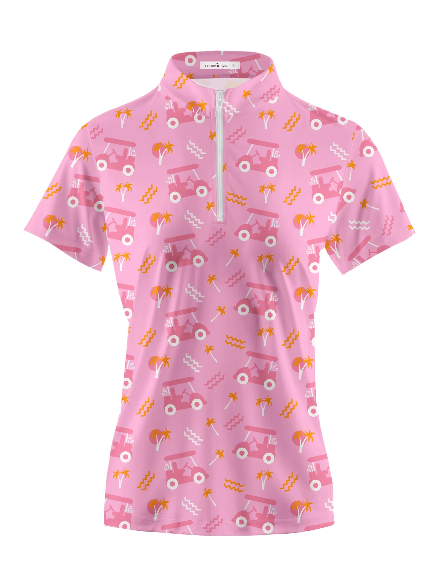 Cherryswing Women's Playful Golf Short Sleeve Polo Shirt