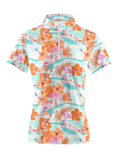 Cherryswing Women's Island Getaway Short Sleeve Polos