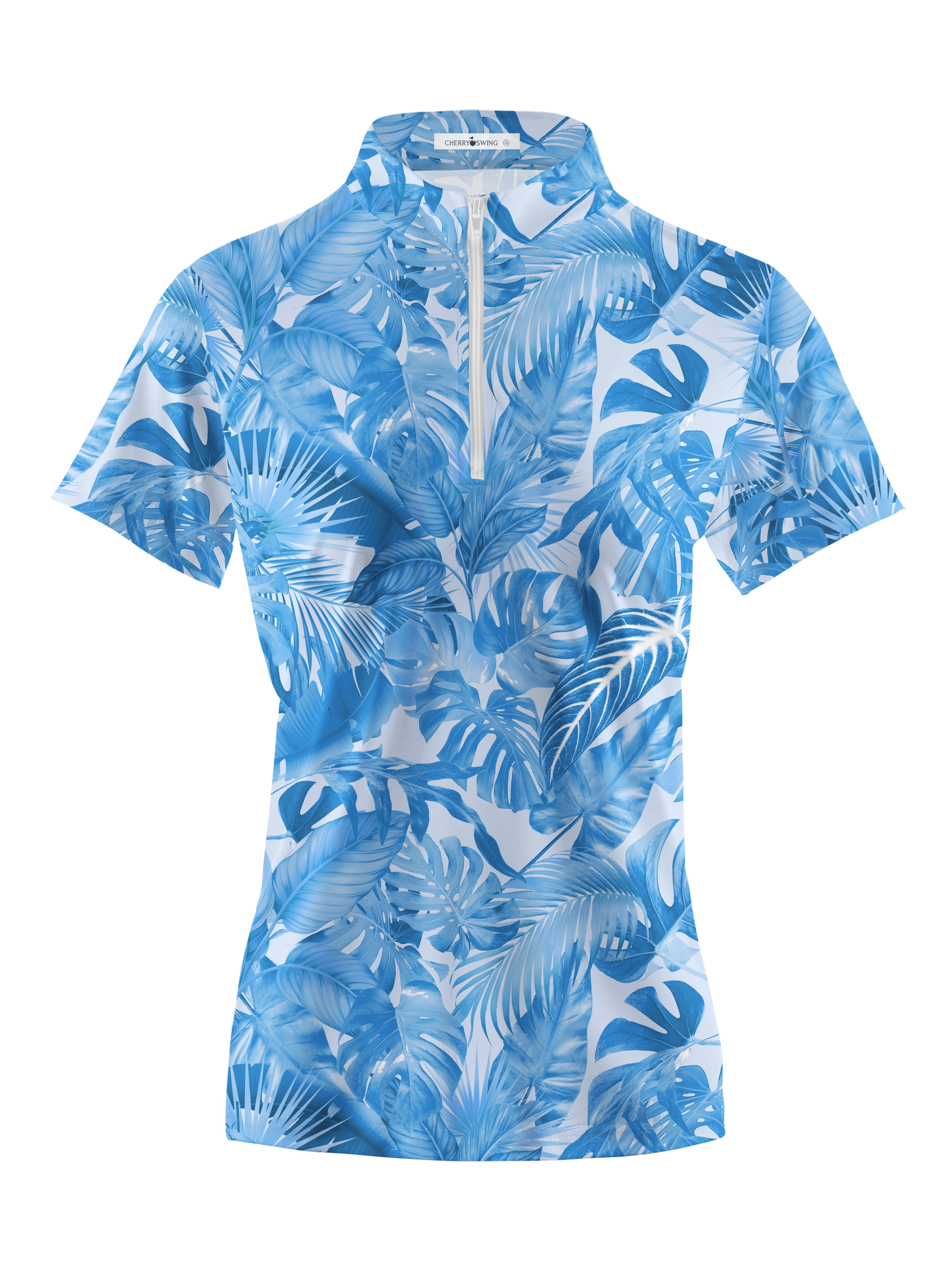 Cherryswing Women's Mysterious Nature Short Sleeve Polos