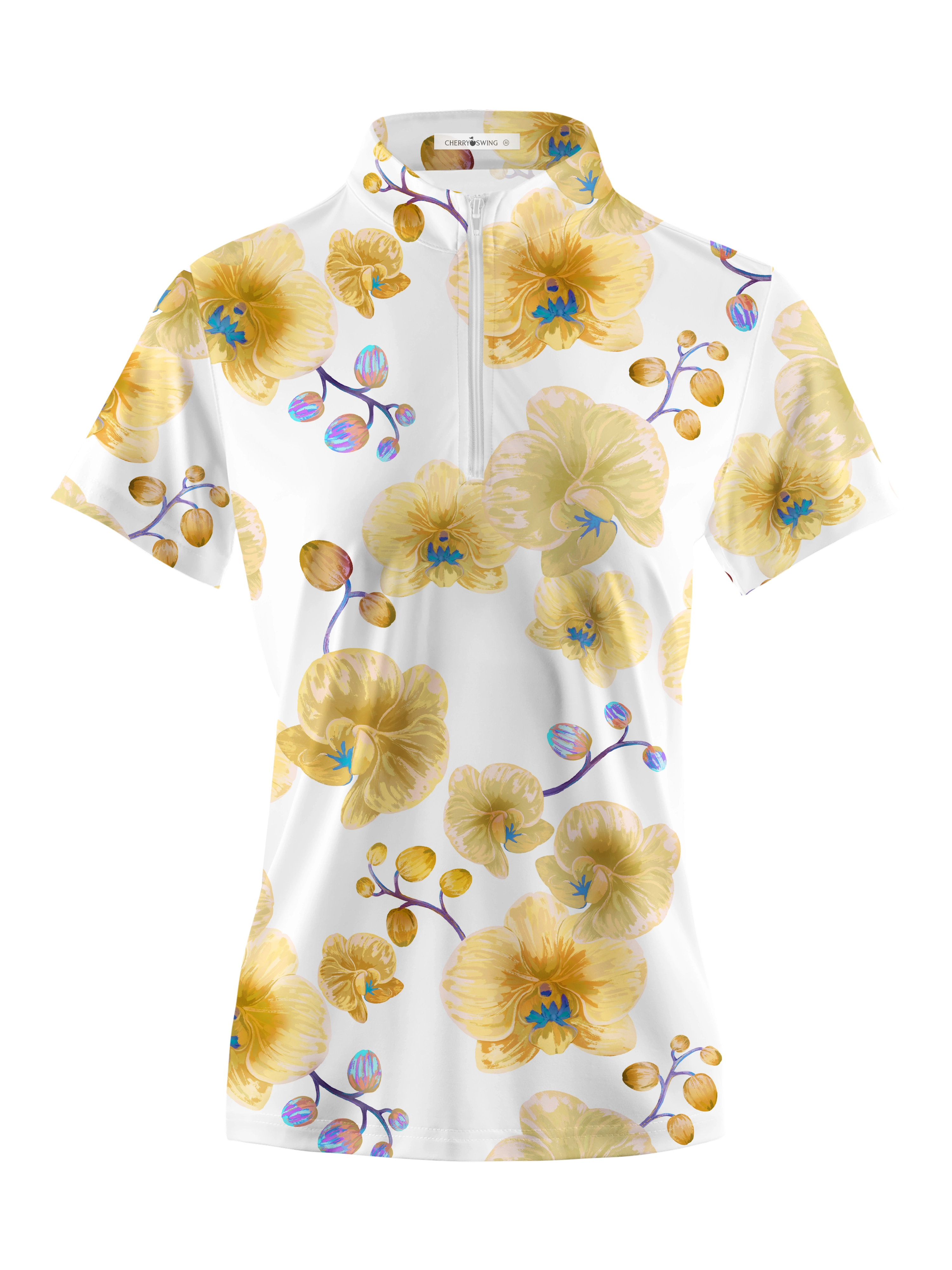 Cherryswing Women's Morning Glory Short Sleeve Polos