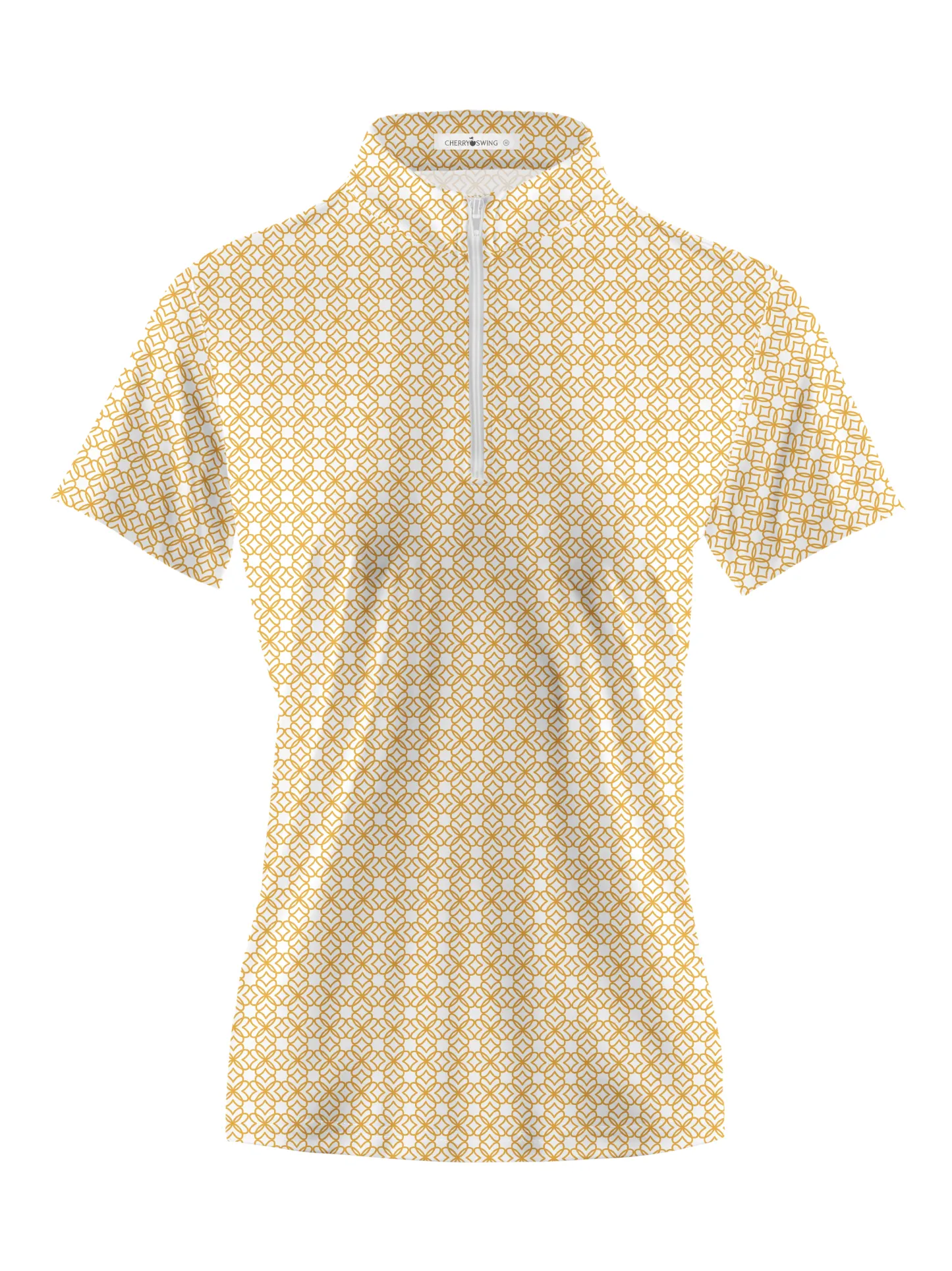 Cherryswing Women's Classic Plaid Short Sleeve Golf Shirt