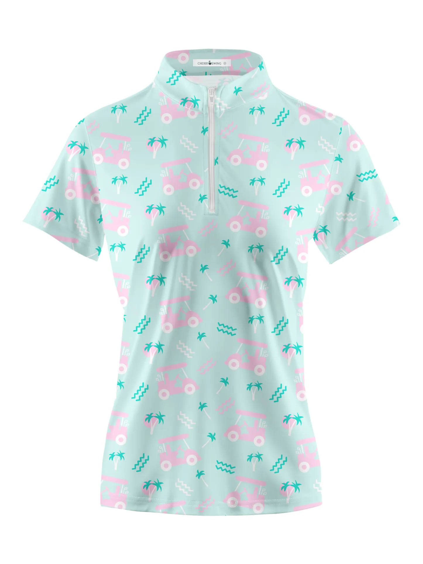 Cherryswing Women's Playful Golf Short Sleeve Polo Shirt