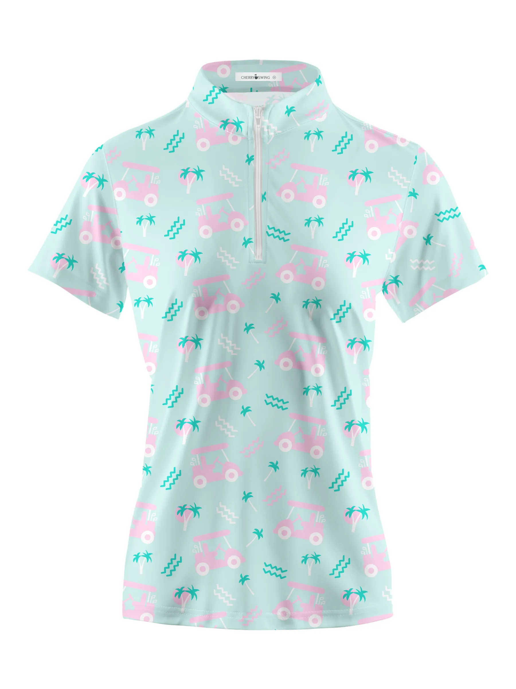Cherryswing Women's Playful Golf Short Sleeve Polo Shirt