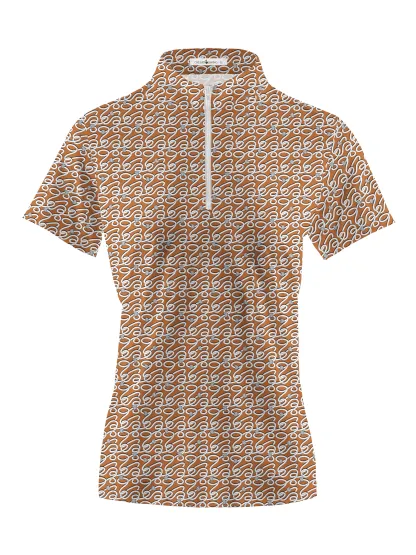 Cherryswing Women's Elegant Curves  Golf Short Sleeve Polo Shirt