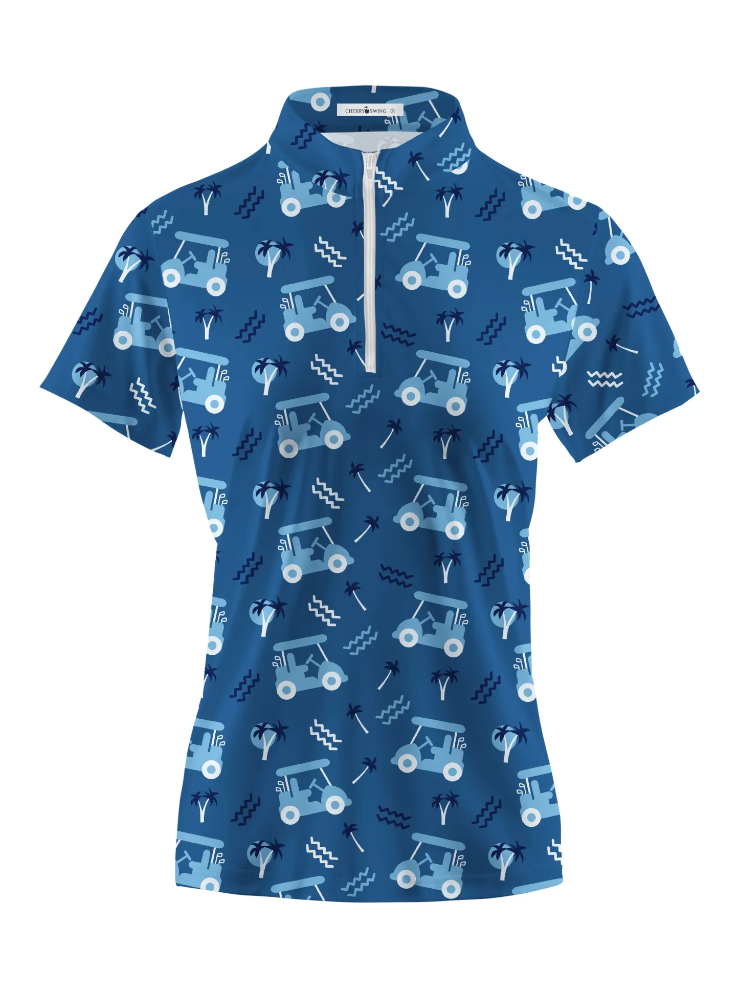 Cherryswing Women's Playful Golf Short Sleeve Polo Shirt