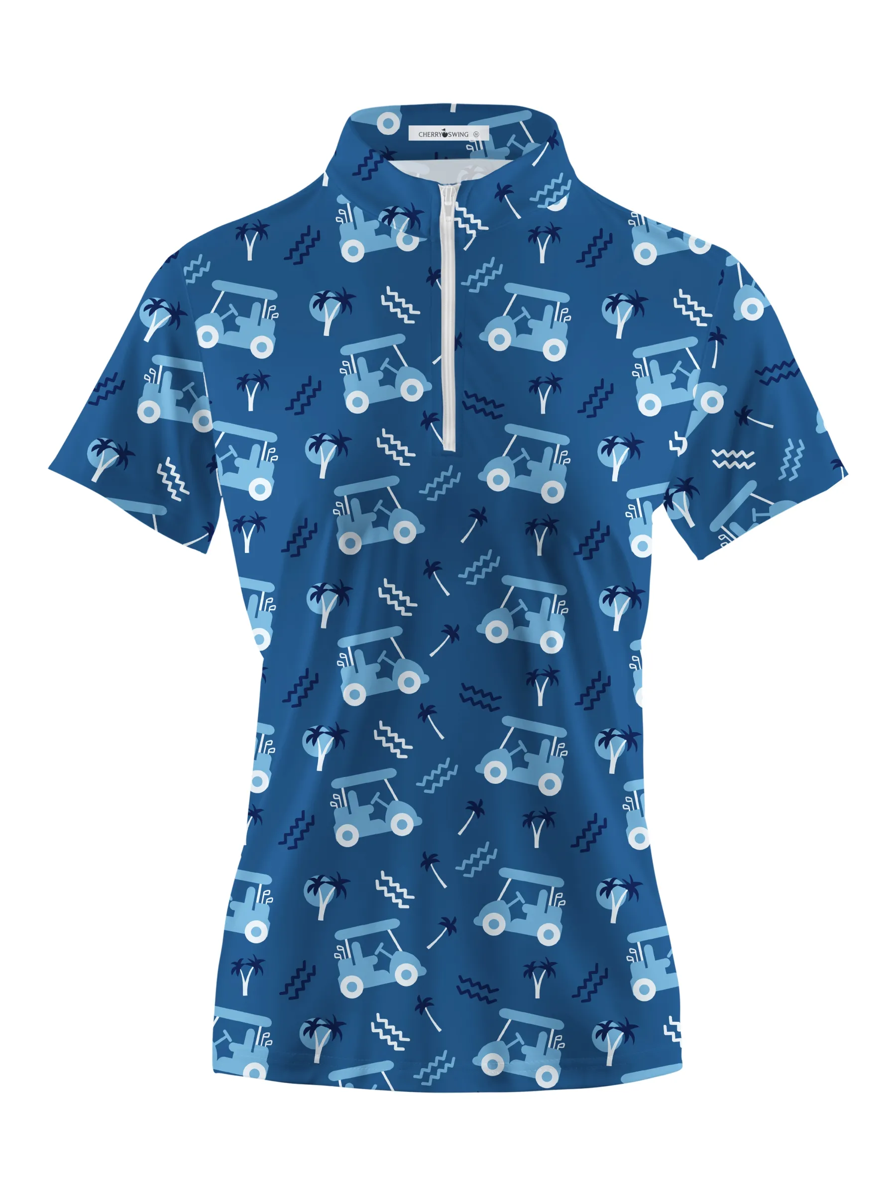 Cherryswing Women's Playful Golf Short Sleeve Polo Shirt