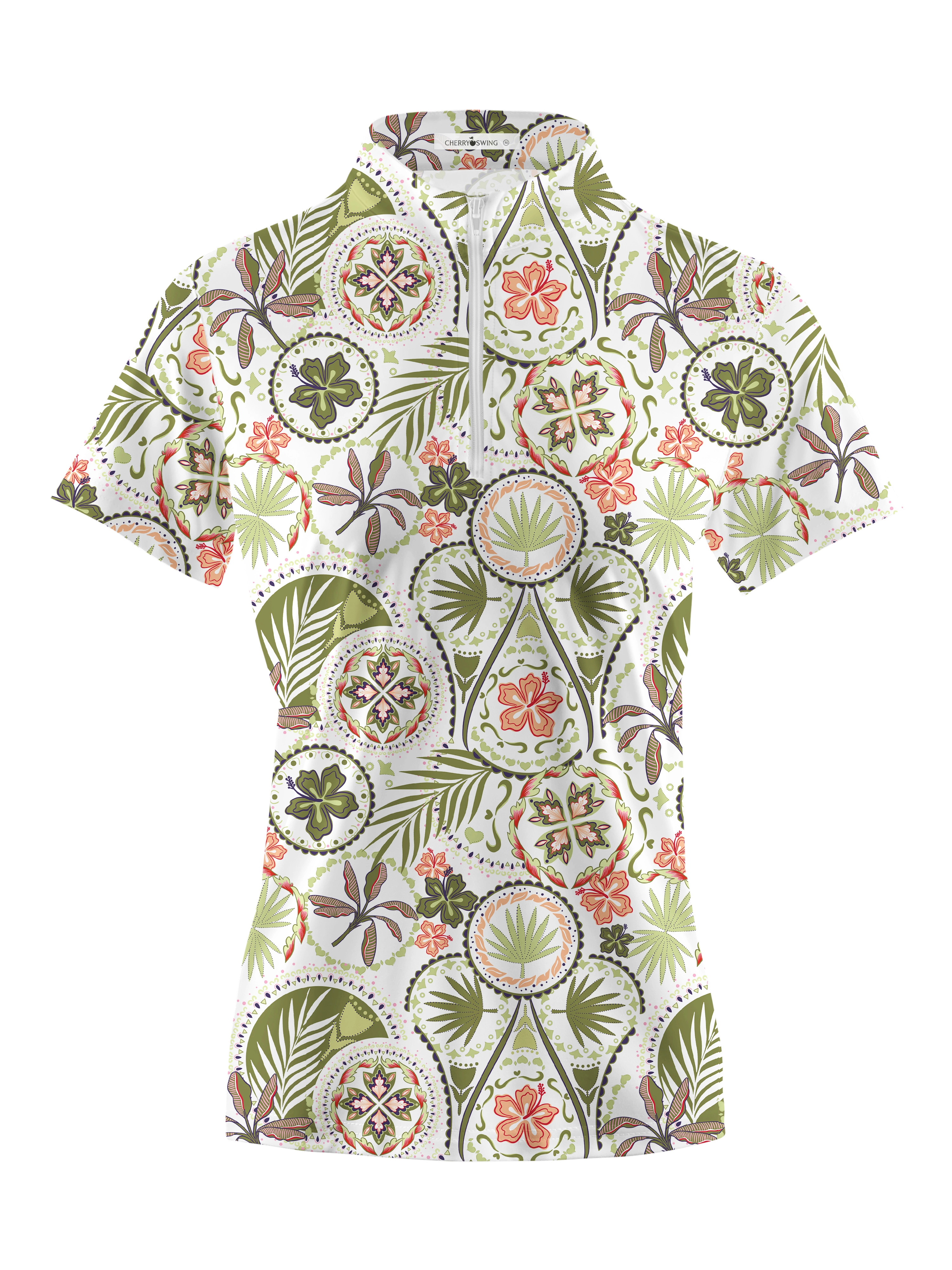 Cherryswing Women's Hidden Gem Golf Short Sleeve Polo Shirt