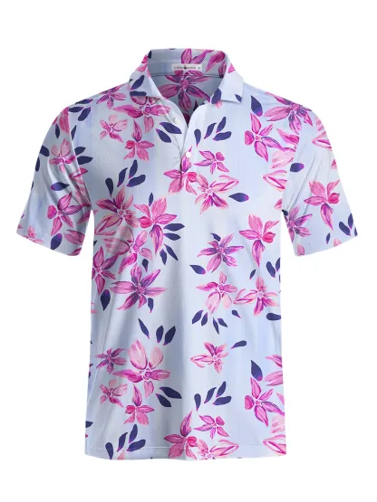 Cherryswing Springtime Garden Summer Men's Polo Shirt