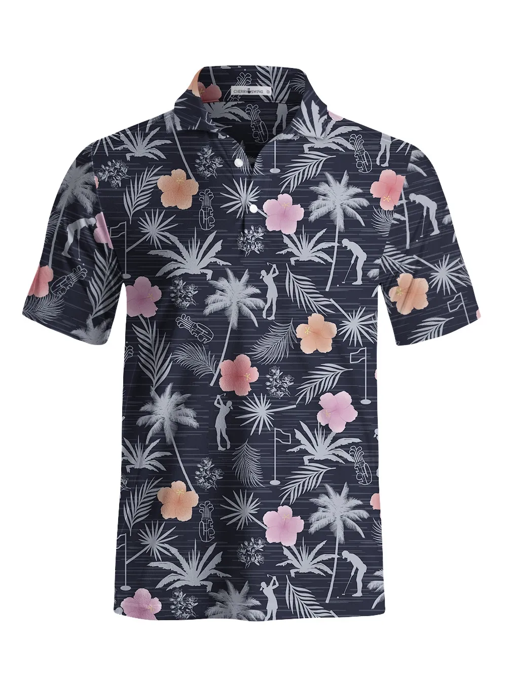 Cherryswing Tropical Paradise Men's Polo Shirt
