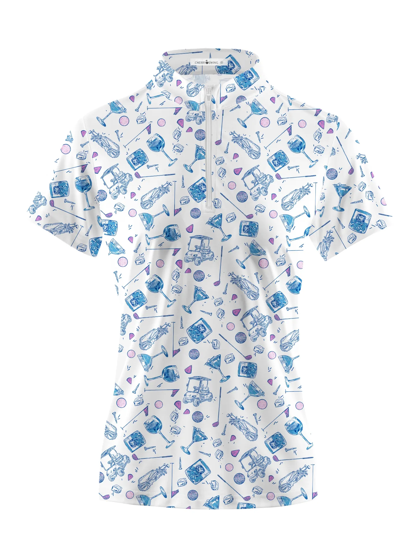 Cherryswing Women's Golf Club's Archives Golf Short Sleeve Polo Shirt