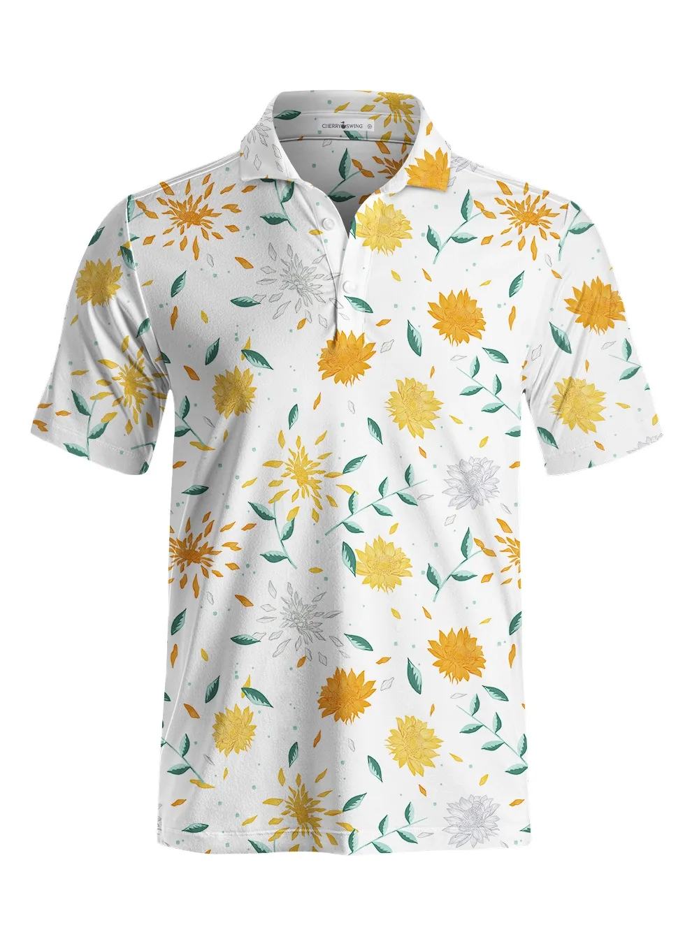 Cherryswing Sunflower Men's Polo Shirt