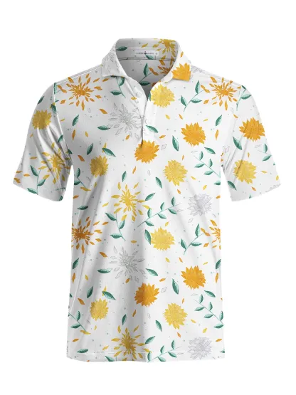 Cherryswing Sunflower Men's Polo Shirt