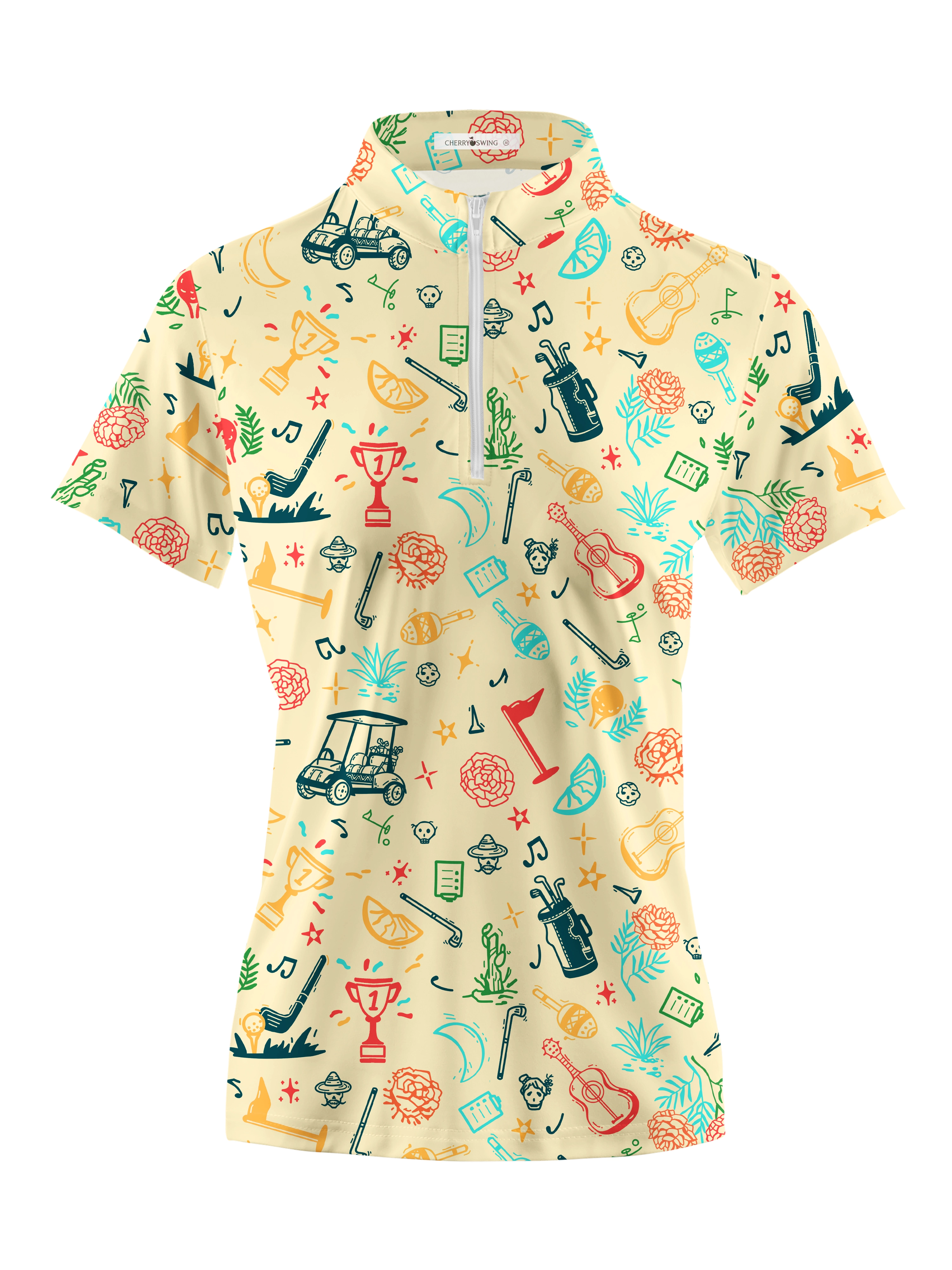 Cherryswing Women's Golf Tournament Short Sleeve Golf Shirt