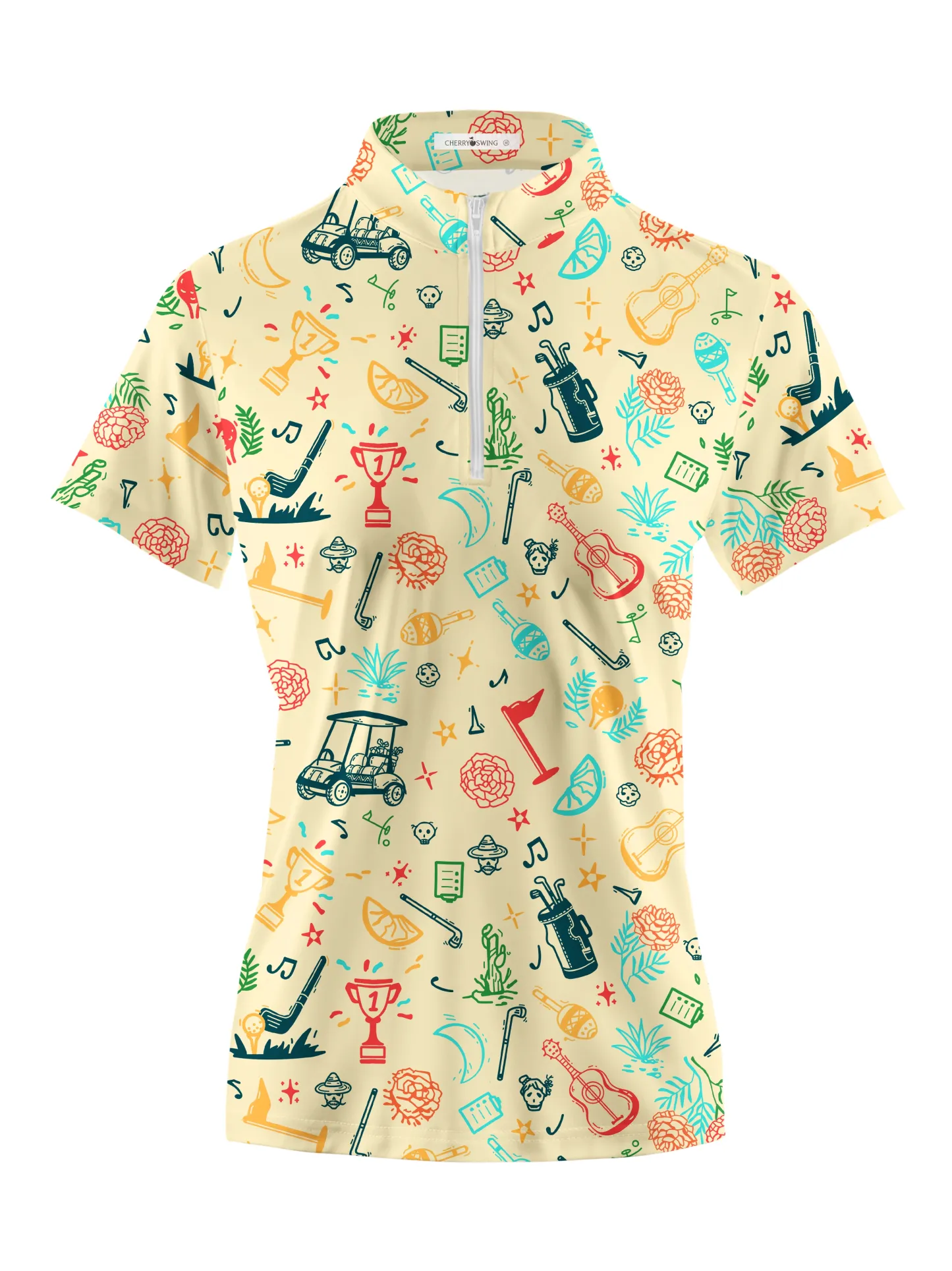 Cherryswing Women's Golf Tournament Short Sleeve Golf Shirt