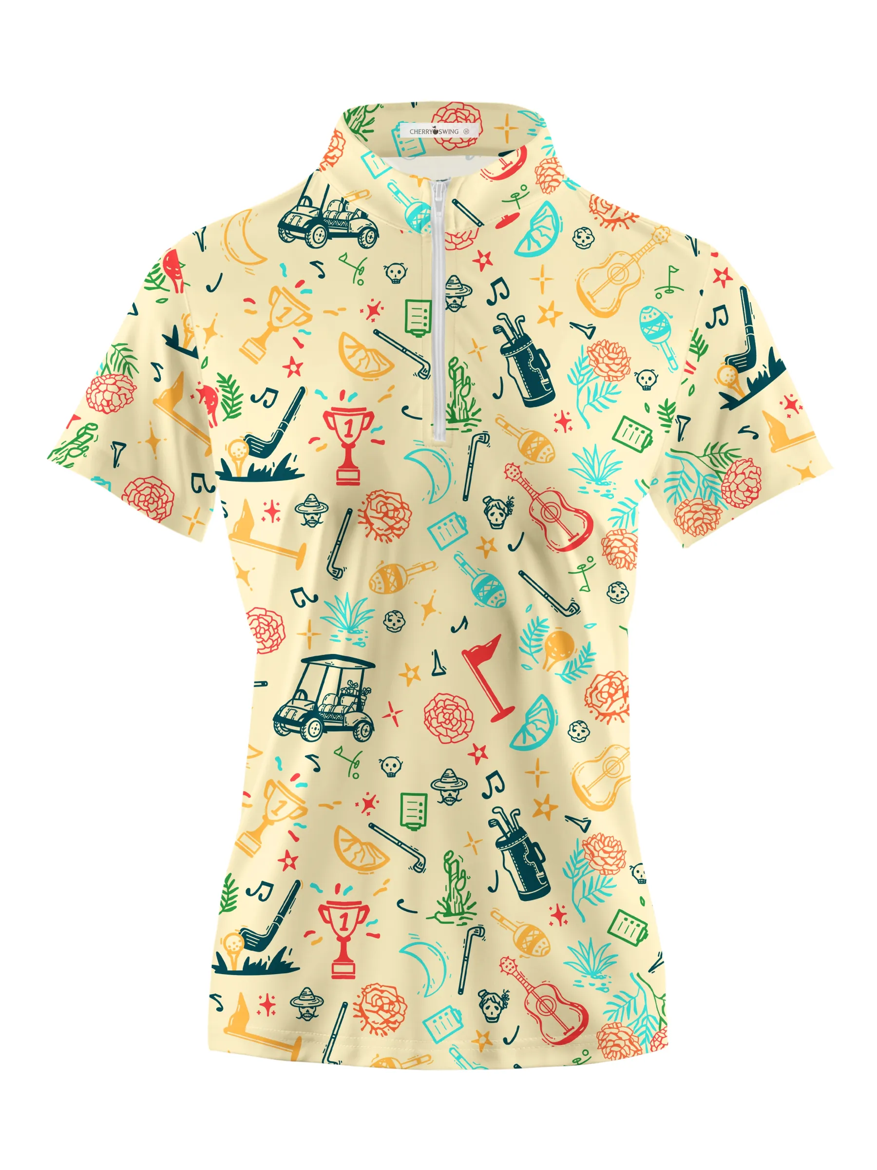 Cherryswing Women's Golf Tournament Short Sleeve Golf Shirt