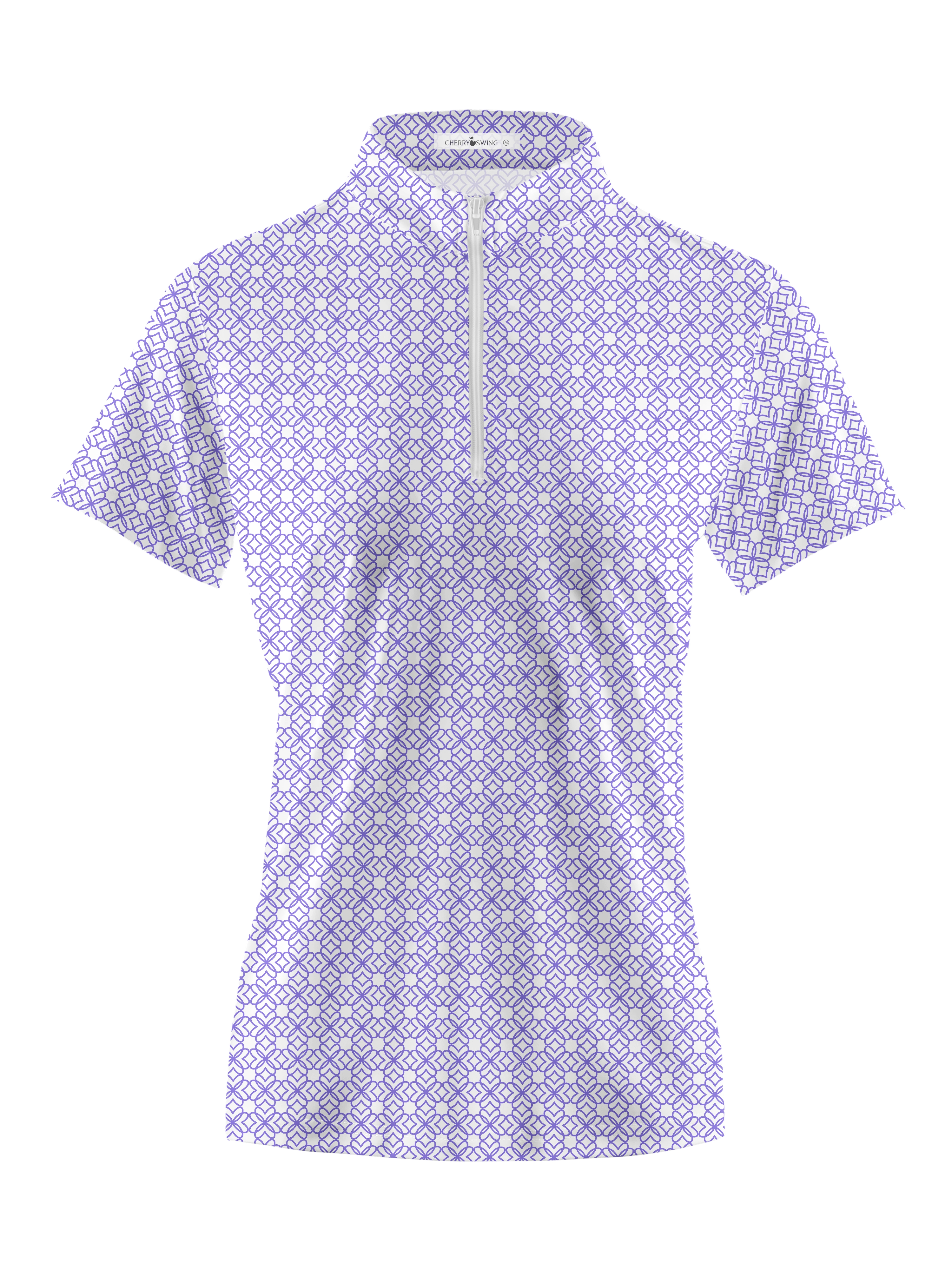 Cherryswing Women's Classic Plaid Short Sleeve Golf Shirt