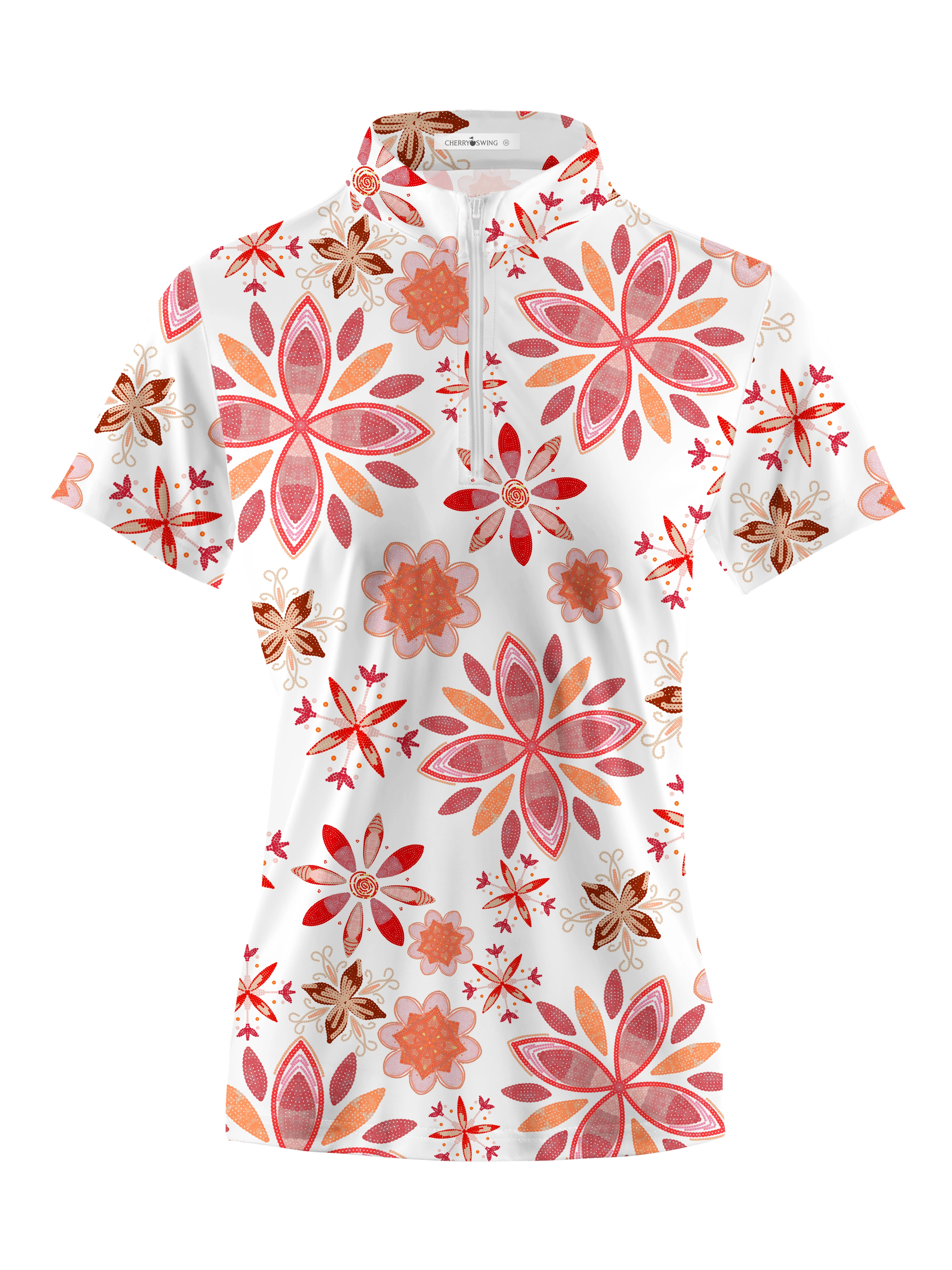 Cherryswing Women's Gentle Colors Short Sleeve Polo Shirt