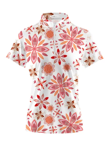 Cherryswing Women's Gentle Colors Short Sleeve Polo Shirt