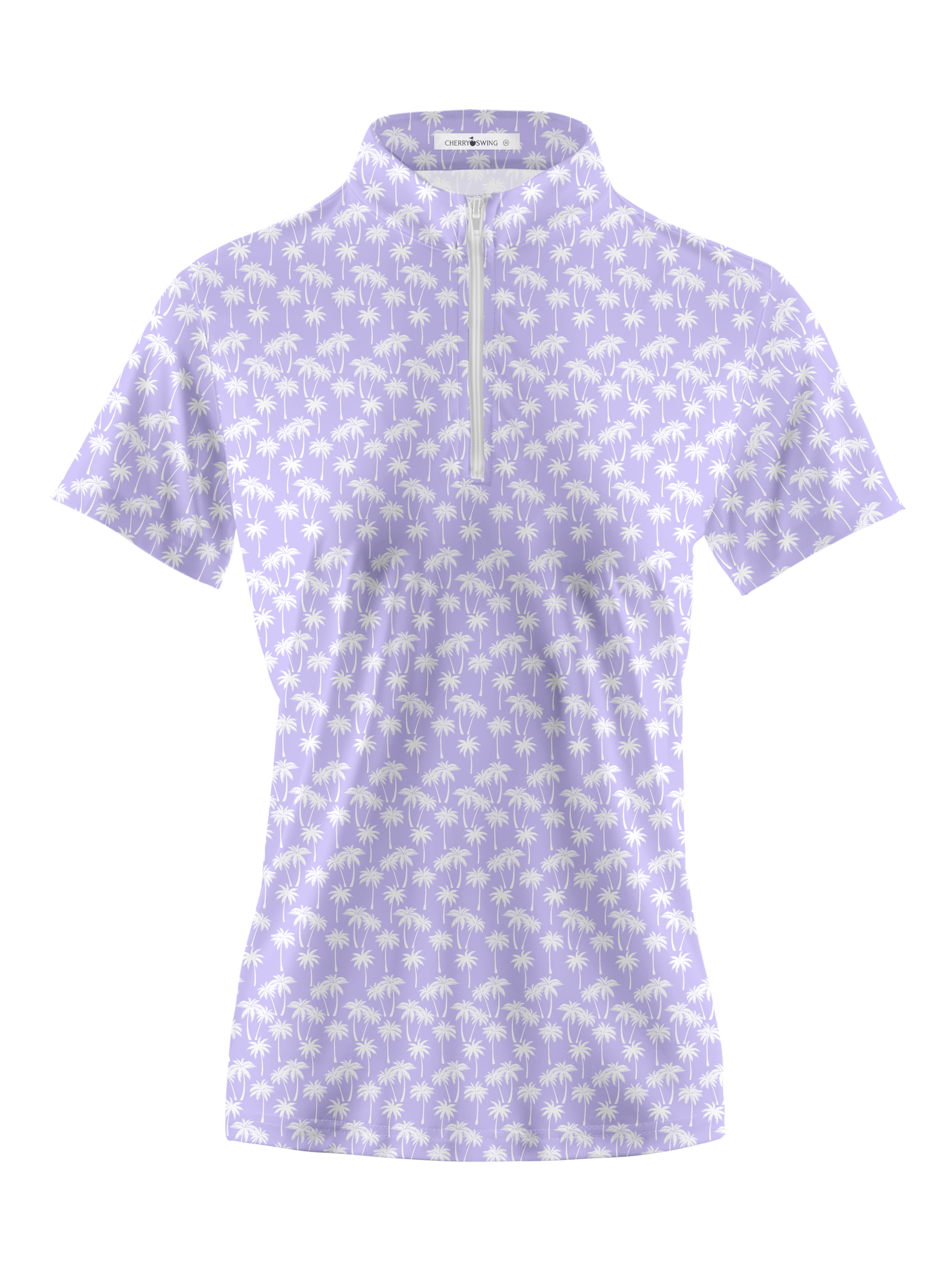 Cherryswing Women's 1/4 Zip Golf Short Sleeve Polo Shirt