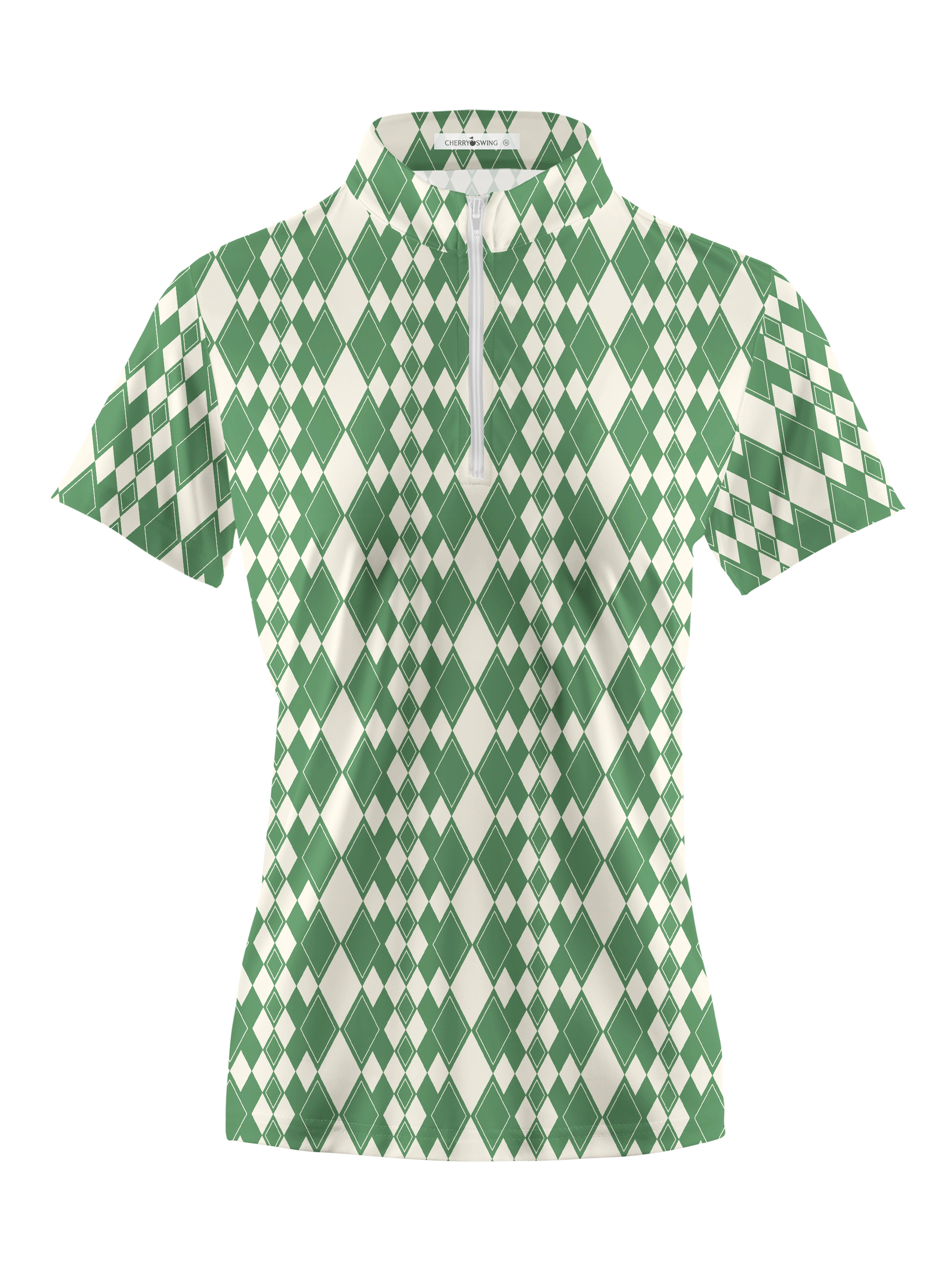 Cherryswing Women's Fantasy Golf Course Golf Short Sleeve Polo Shirt