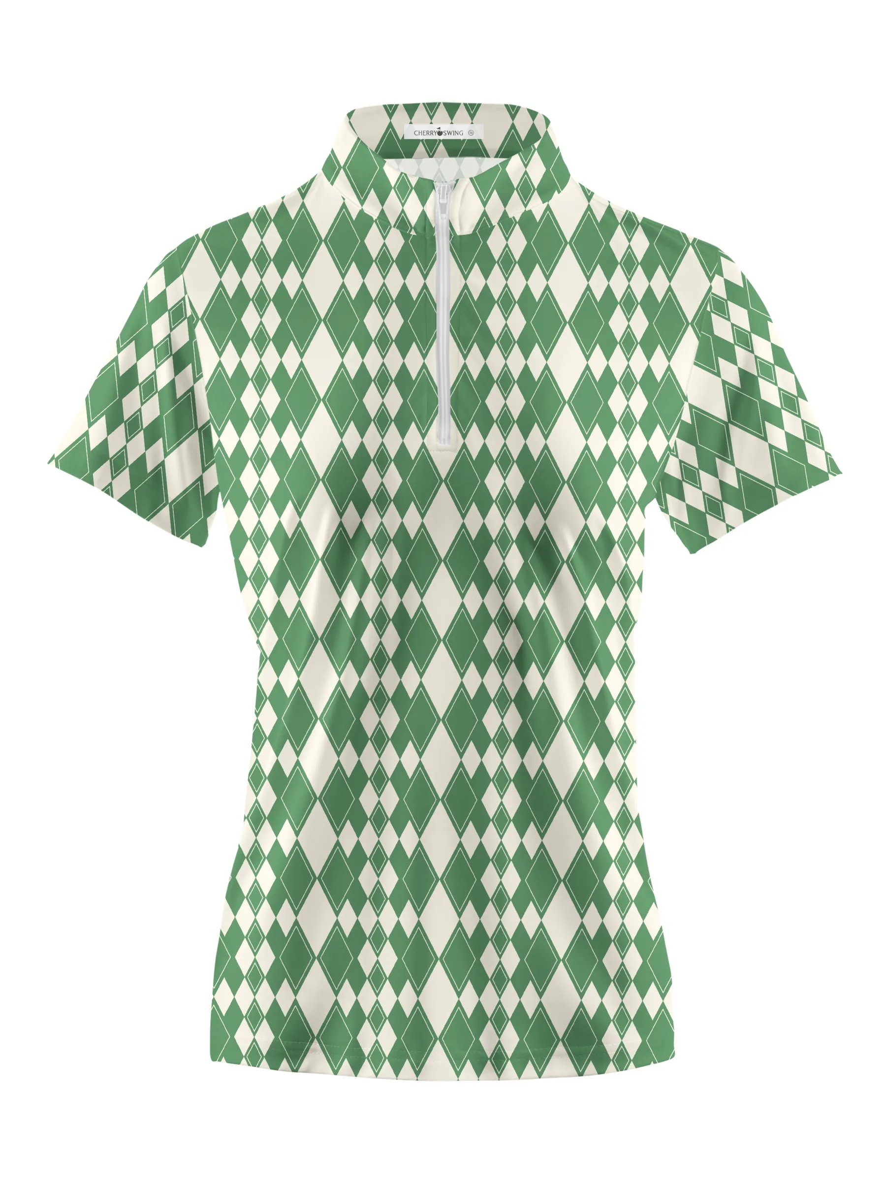 Cherryswing Women's Fantasy Golf Course Golf Short Sleeve Polo Shirt