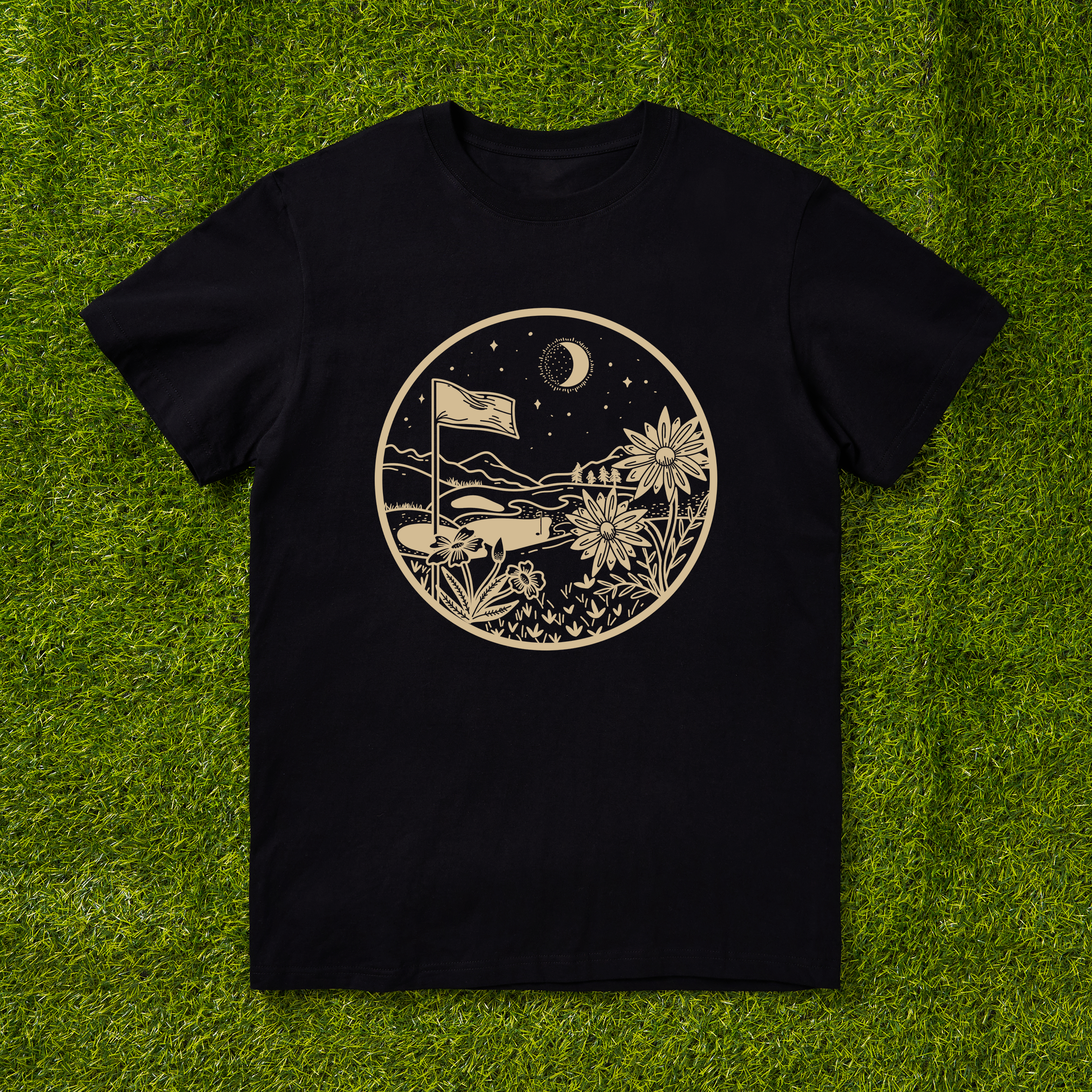 Cherryswing 'Golf Lovers' Cocktail Pattern T-Shirt