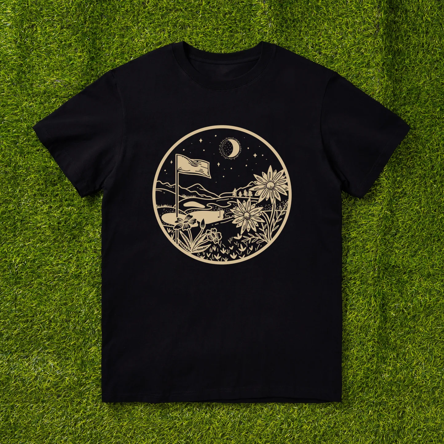 Cherryswing 'Golf Lovers' Cocktail Pattern T-Shirt