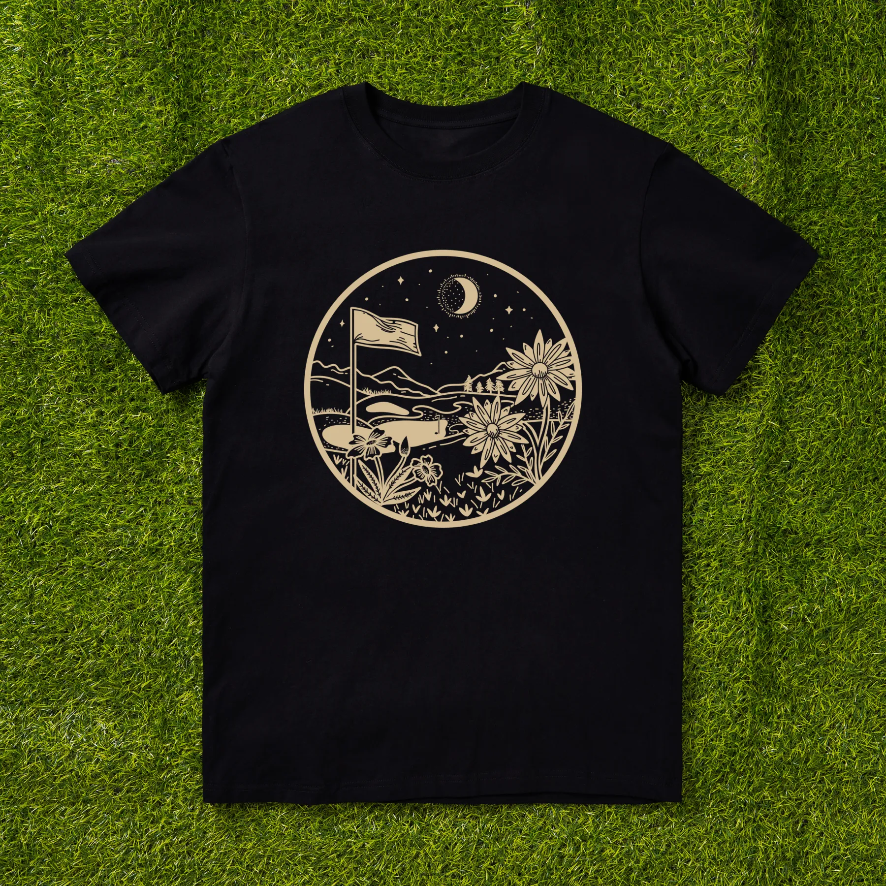 Cherryswing 'Golf Lovers' Cocktail Pattern T-Shirt