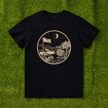 Cherryswing 'Golf Lovers' Cocktail Pattern T-Shirt